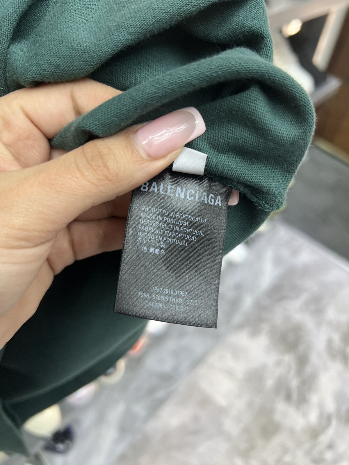 Balenciaga Balenciaga Green Tee Shirt Size US M / EU 48-50 / 2 - 9 Thumbnail