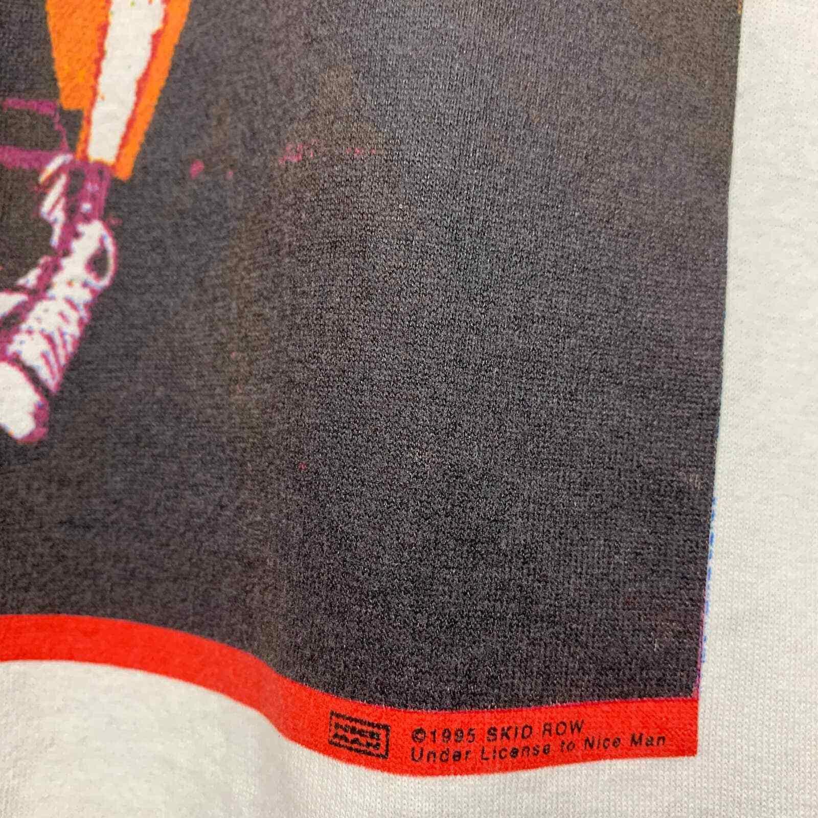 Other Vintage 90s 1995 Skid Row Subhuman Race White T Shirt XL Size US XL / EU 56 / 4 - 3 Thumbnail