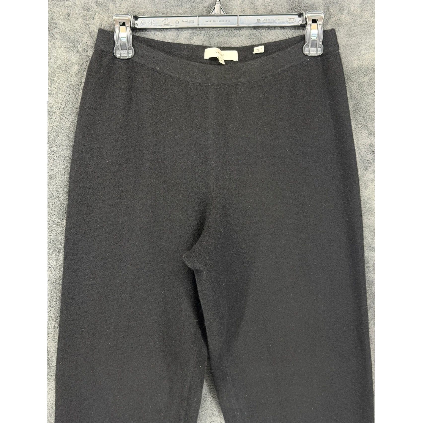 Vince Vince Black Merino Wool Cashmere Blend Knit Jogger Pants Womens XS Size 26" / US 2 / IT 38 - 2 Thumbnail