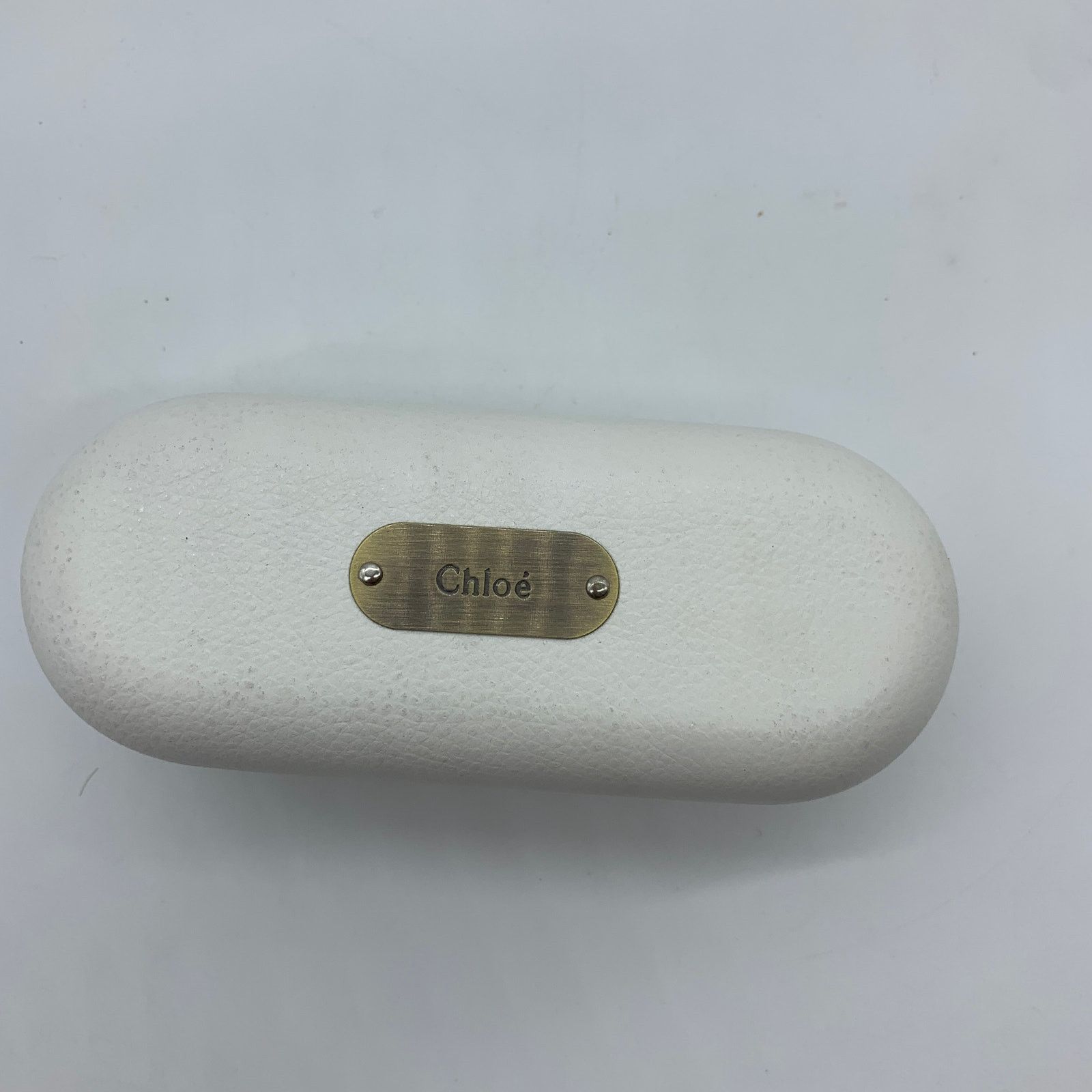 Chloe Chloe Sunglasses Hard Case Ivory Leather Size ONE SIZE - 2 Thumbnail