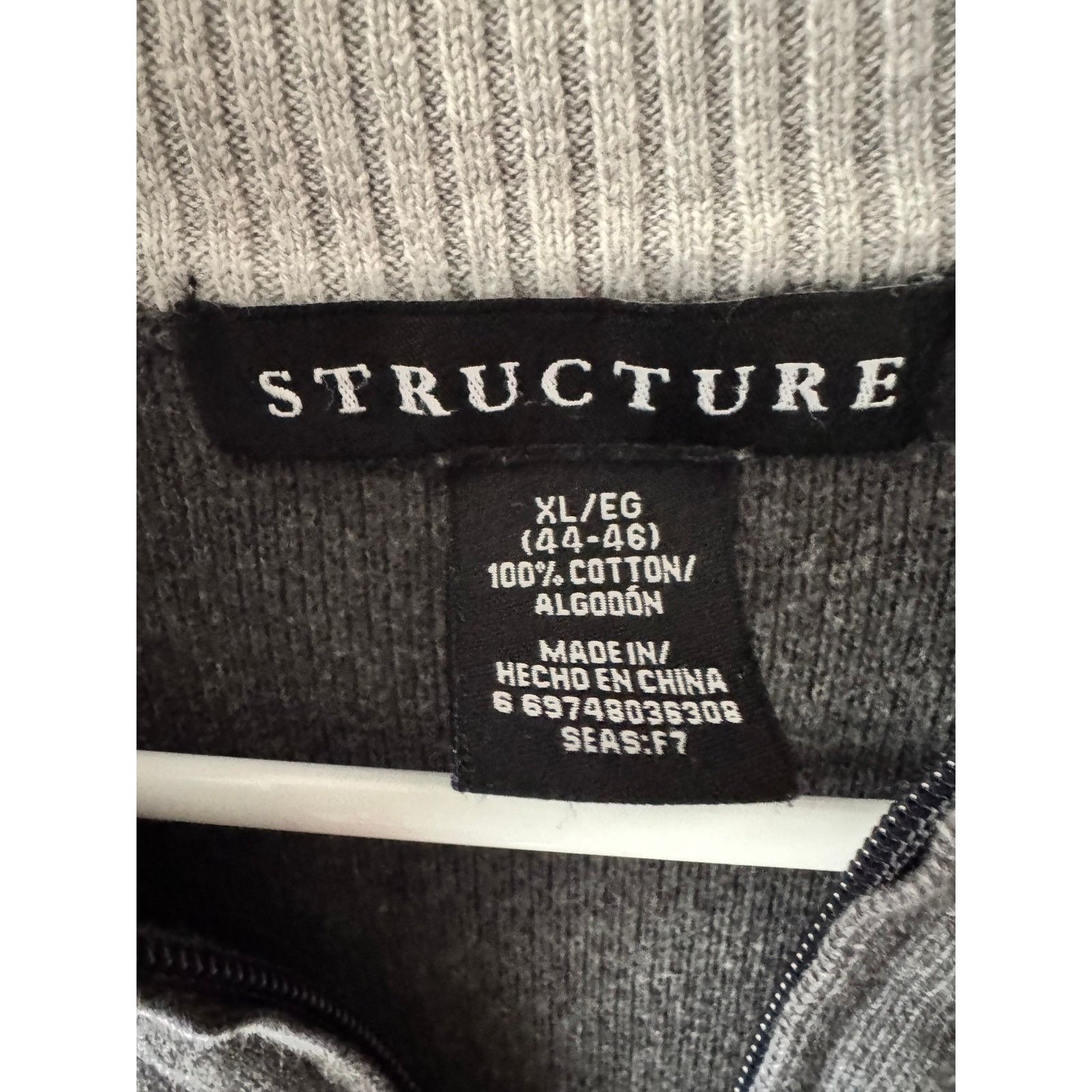 Structure Structure Full Zip Mock Neck Sweater Jacket, Size XL Size US XL / EU 56 / 4 - 5 Thumbnail