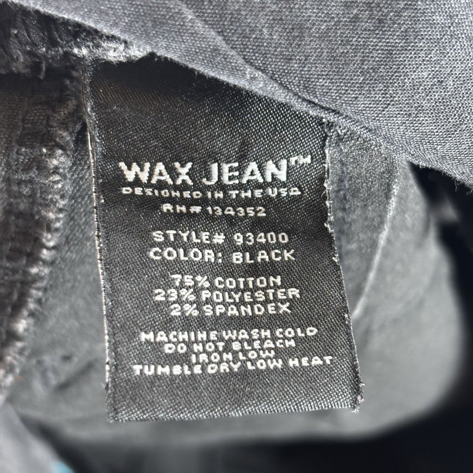 Other Wax Jean Butt I Love You Black High Rise Jeans 30x27 Sz 11 Size 30" / US 8 / IT 44 - 6 Thumbnail