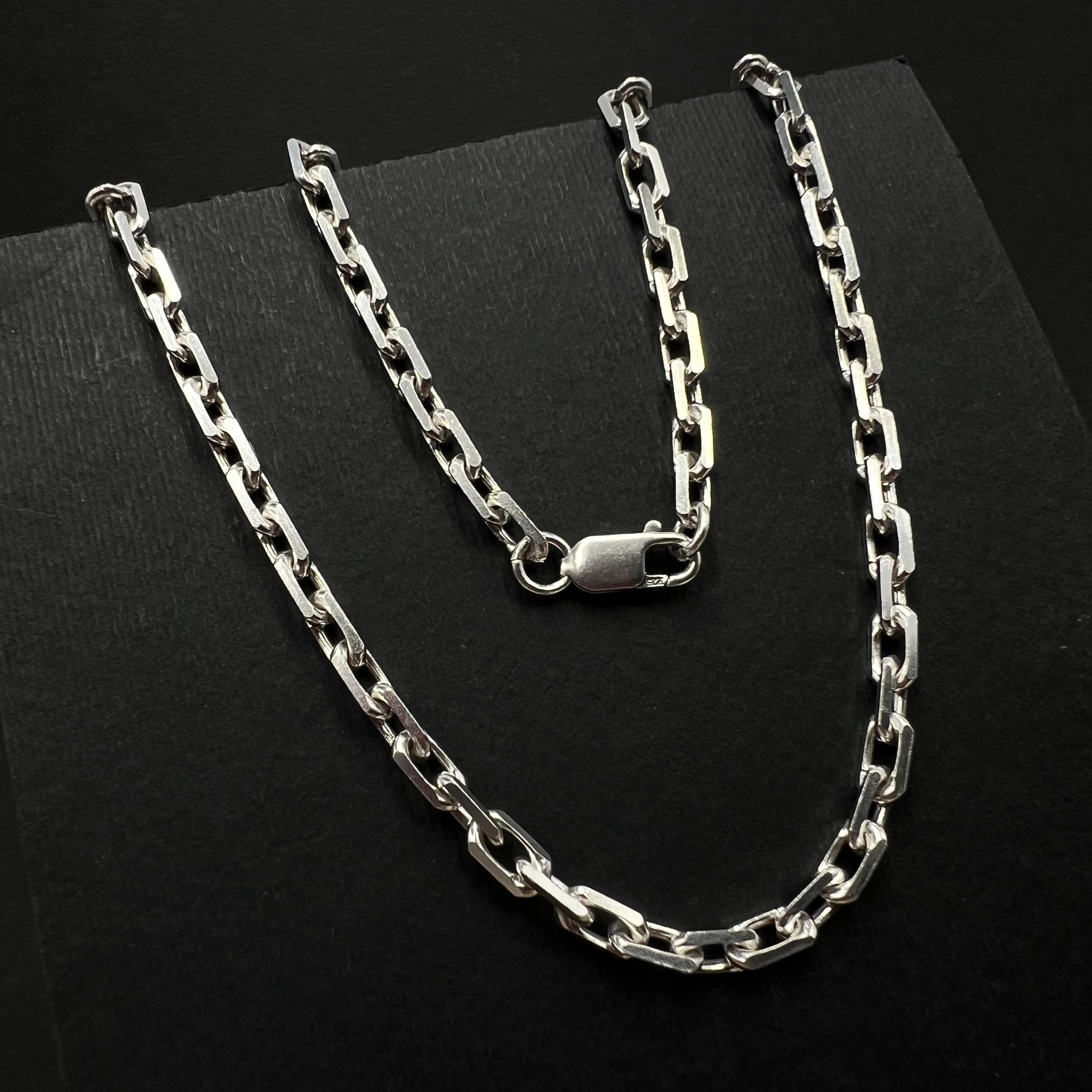 Sterling Silver Massive Vintage Sterling Silver 925 Unisex Chain 26.8g Size ONE SIZE - 3 Thumbnail