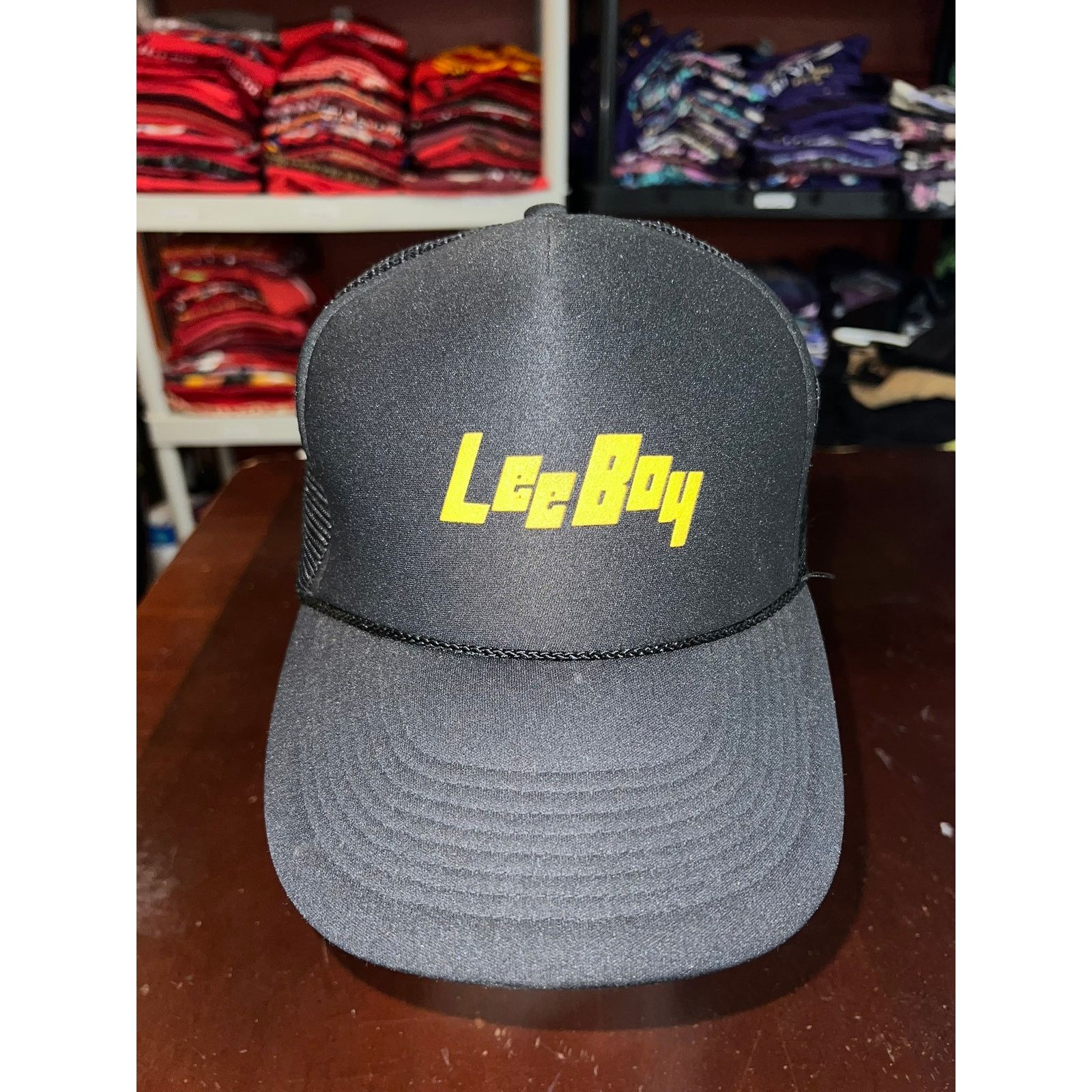 Vintage Vintage Leeboy Hat Lee Boy Trucker Black Cap Headwear VTG OS Size ONE SIZE - 2 Thumbnail