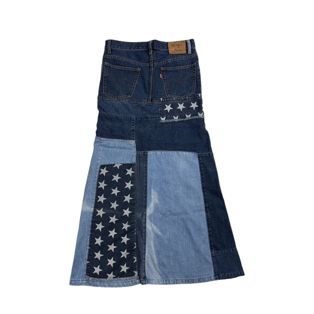 Hysteric Glamour Vintage Y2K Hysteric Glamour Star Denim Maxi Skirt Size 28" / US 6 / IT 42 - 2 Thumbnail
