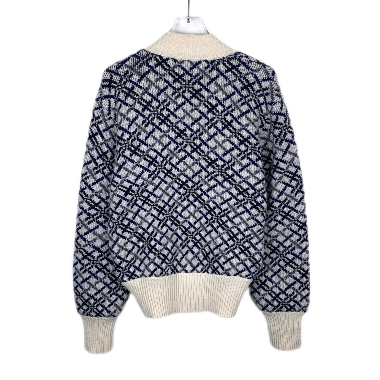 Saint Laurent Paris Saint Laurent SLP Plaid Jacquard Knitted Cardigan Coat K26WX Size M / US 6-8 / IT 42-44 - 2 Thumbnail