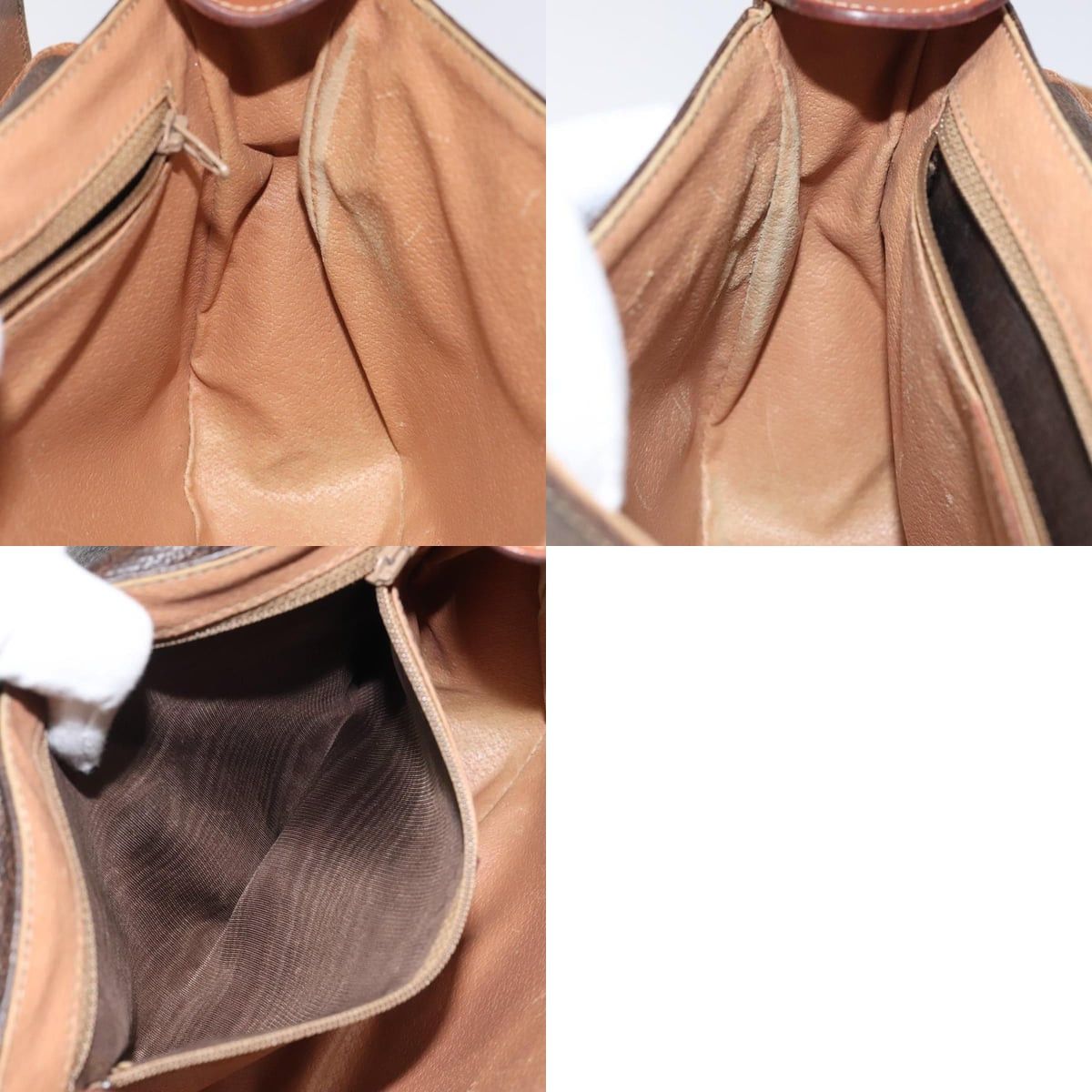 Celine CELINE Macadam Canvas Shoulder Bag Pvc Leather Brown Gold Size ONE SIZE - 12 Thumbnail