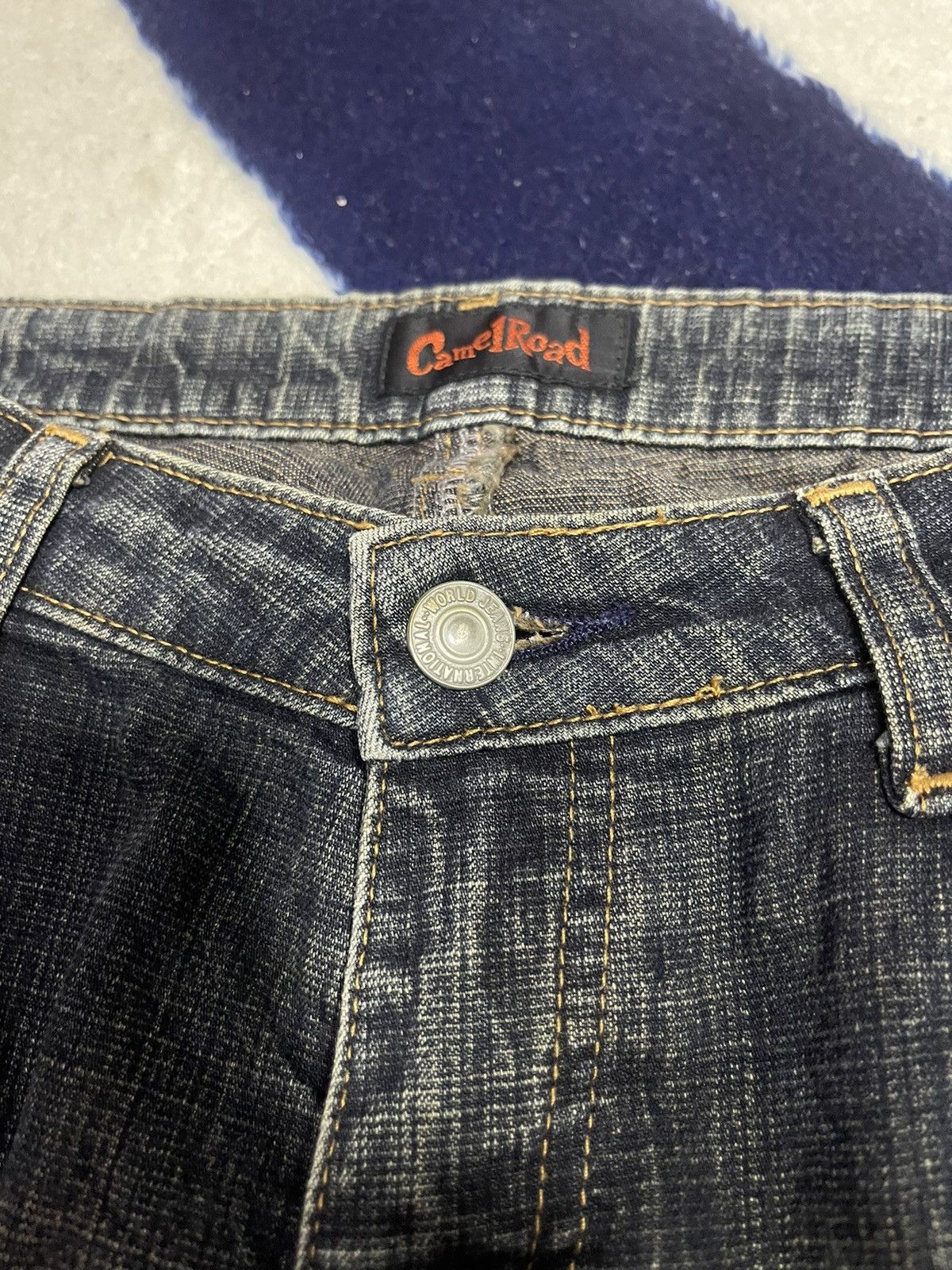 Japanese Brand Camel Road 3 Quarter Cargo Jeans Size 30" / US 8 / IT 44 - 9 Thumbnail