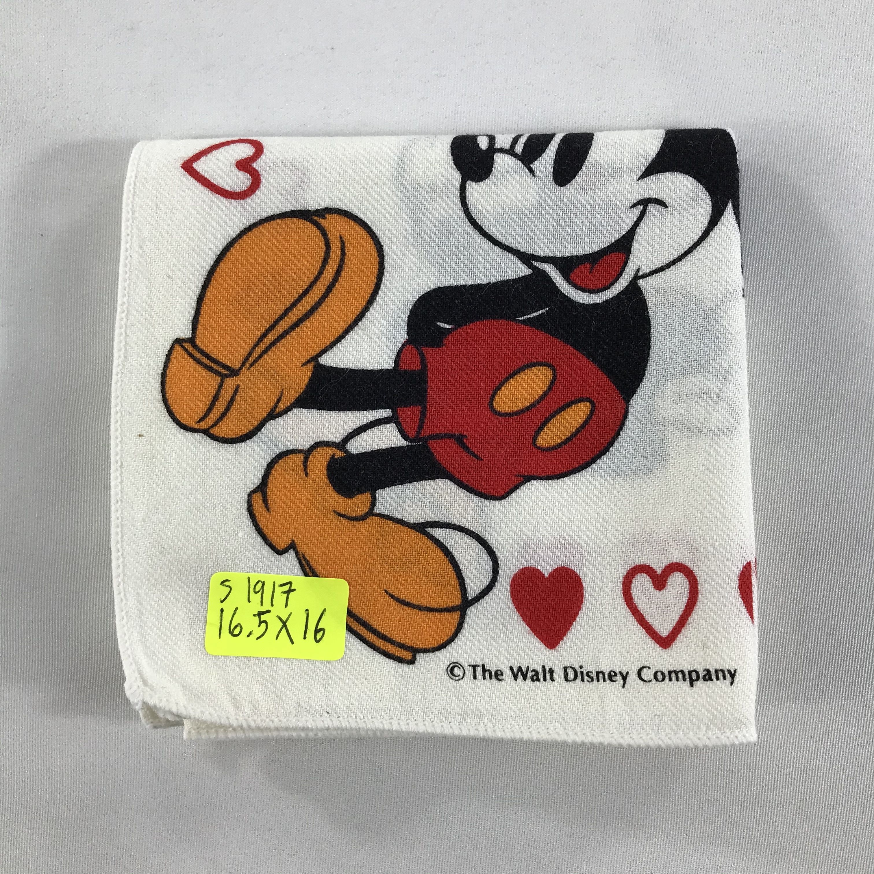 Japanese Brand × Mickey Mouse × Vintage Mickey Mouse Bandana / Handkerchief / Neckerchief -S1917 Size ONE SIZE - 4 Thumbnail