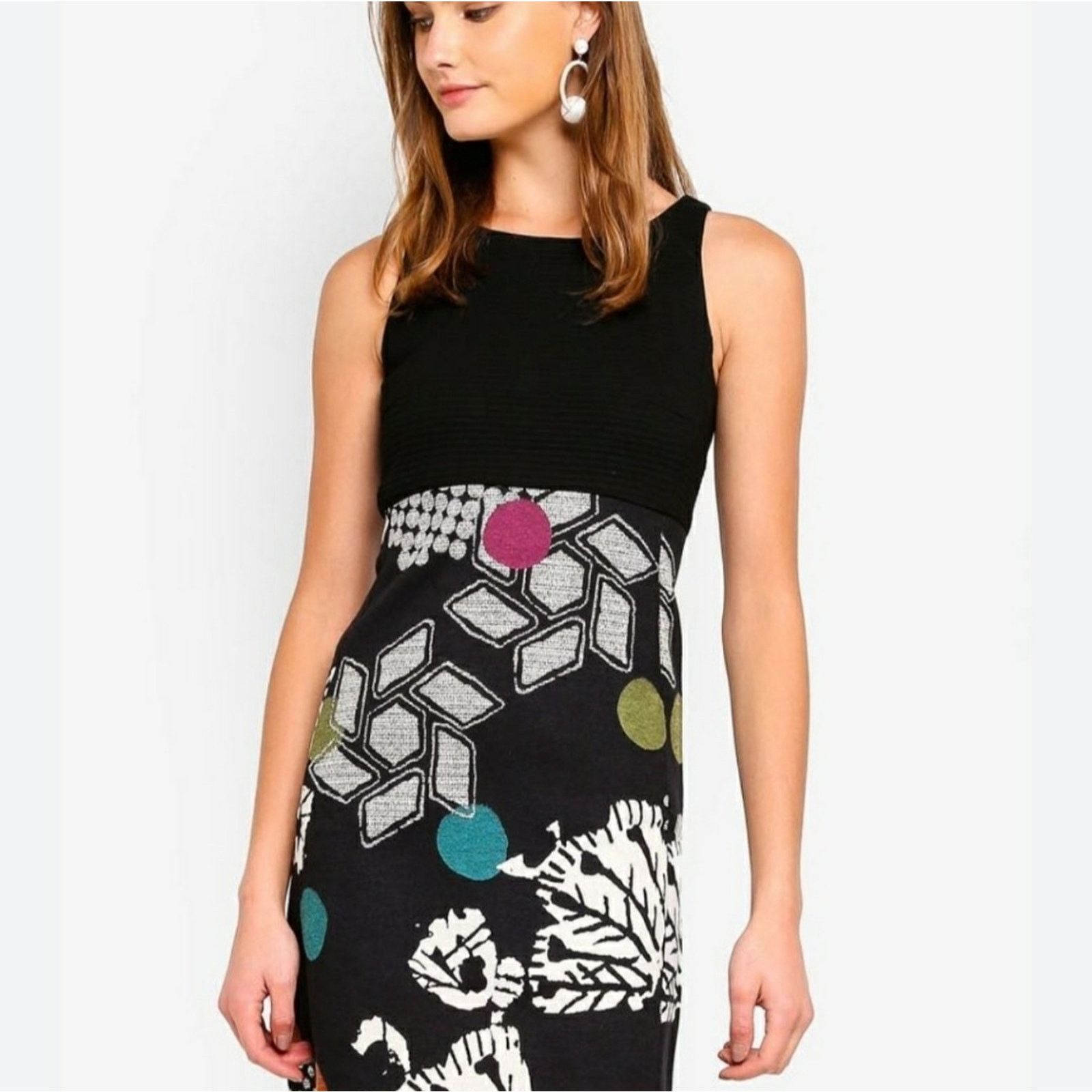 Desigual EUC! Desigual/Lacroix "Sheila" Sleeveless Midi Dress Sz 42 Size M / US 6-8 / IT 42-44 - 1 Thumbnail