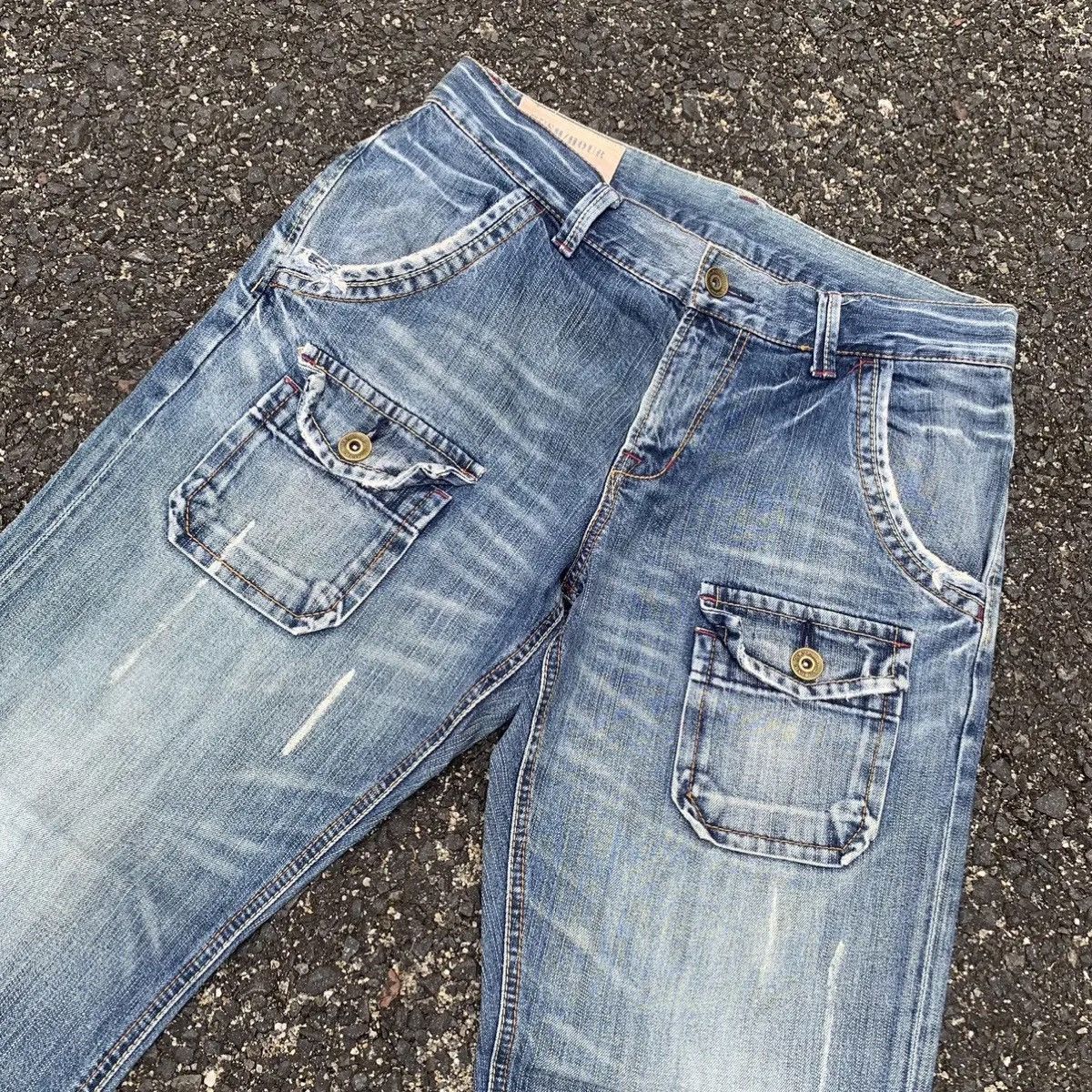 Japanese Brand RUSH HOUR Jeans 34x30 Bush Pants Baggy Denim Pants Size US 34 / EU 50 - 4 Thumbnail