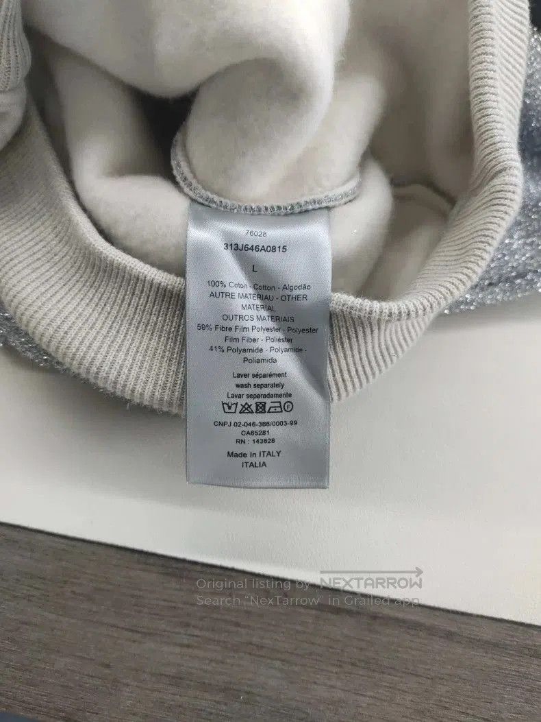 Dior Dior Collaboration Gray Hoodie. Size US L / EU 52-54 / 3 - 4 Thumbnail