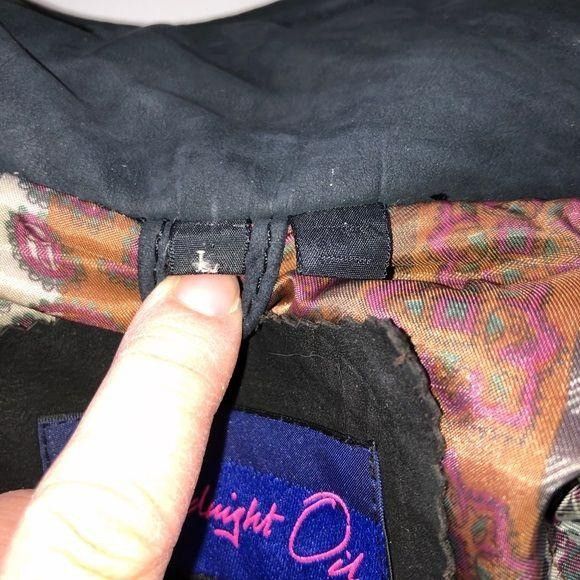 Vintage Midnight Oil Vintage Womens Jacket Size Large Black Size L / US 10 / IT 46 - 9 Thumbnail