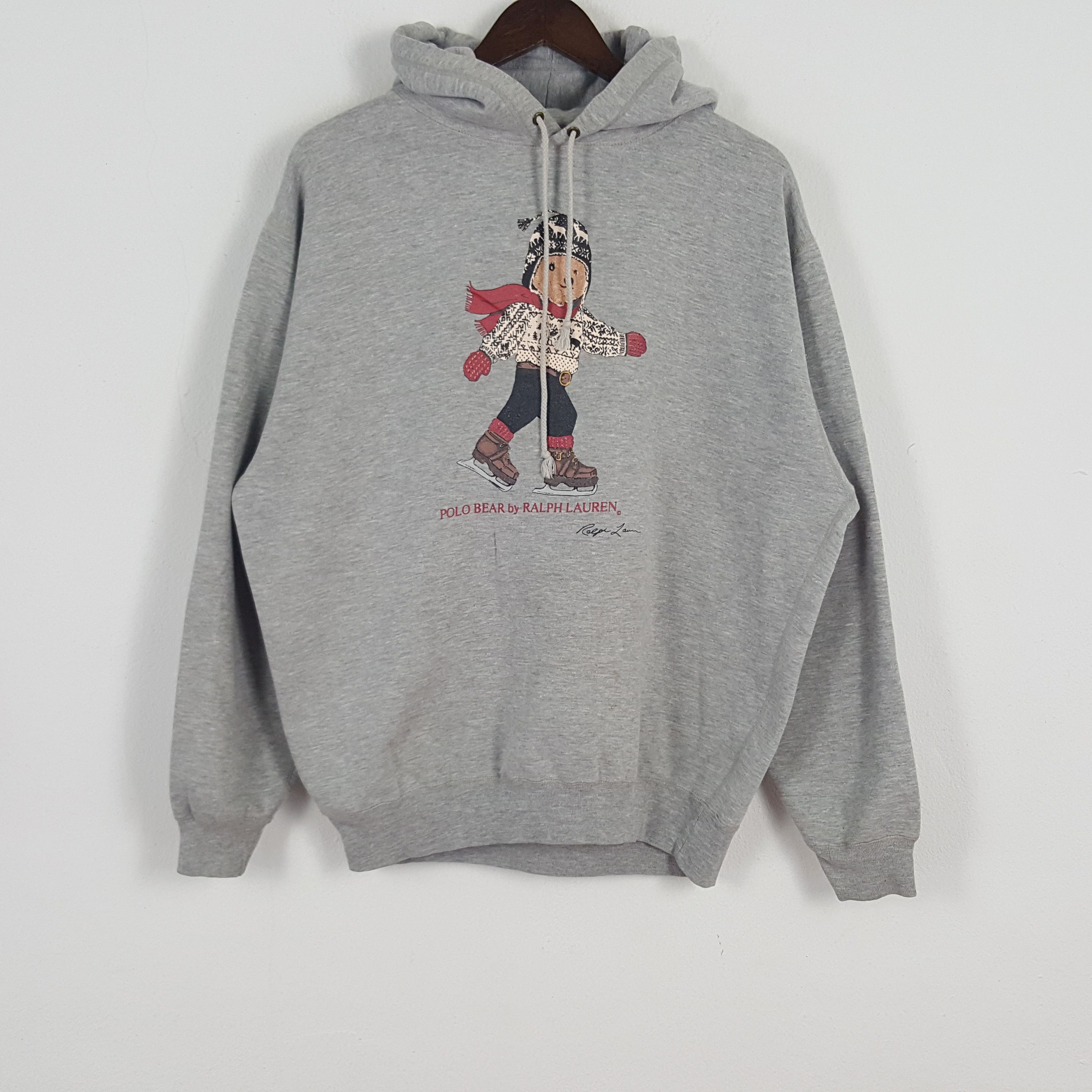 Polo Ralph Lauren × Vintage Vintage Polo Bear By Ralph Lauren Bear Sweatshirt Hoodies Size US M / EU 48-50 / 2 - 1 Thumbnail