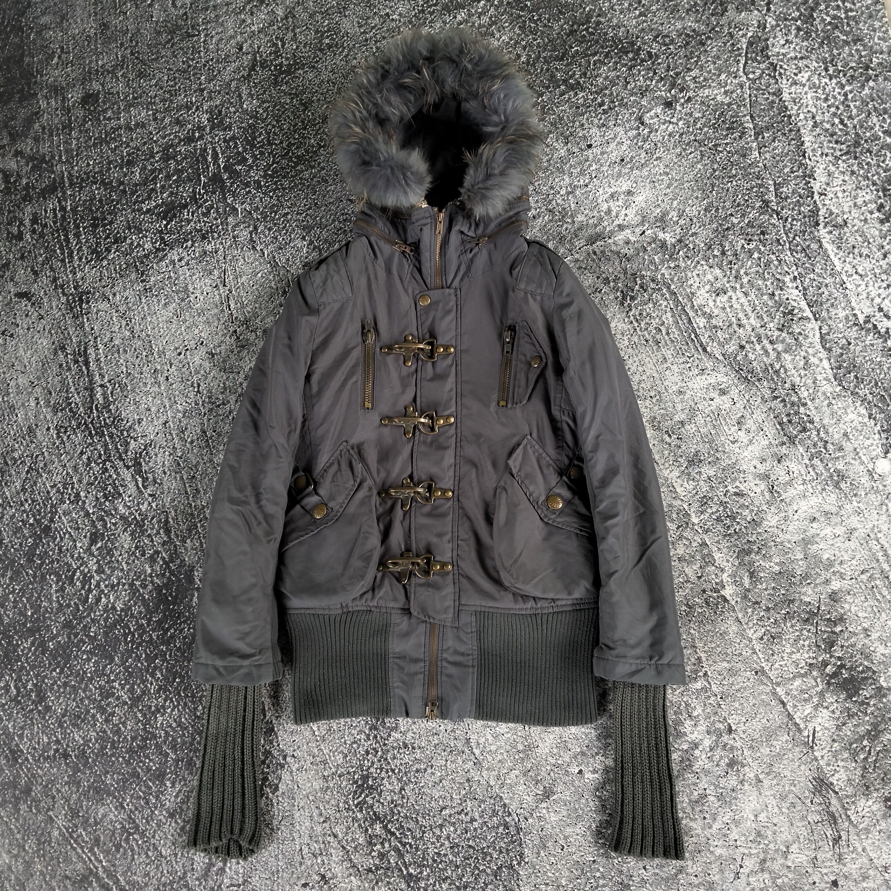 If Six Was Nine Japanese Madmind Fur Hoodie Bondage Jacket Lgb If6w9 Style Size US S / EU 44-46 / 1 - 1 Thumbnail