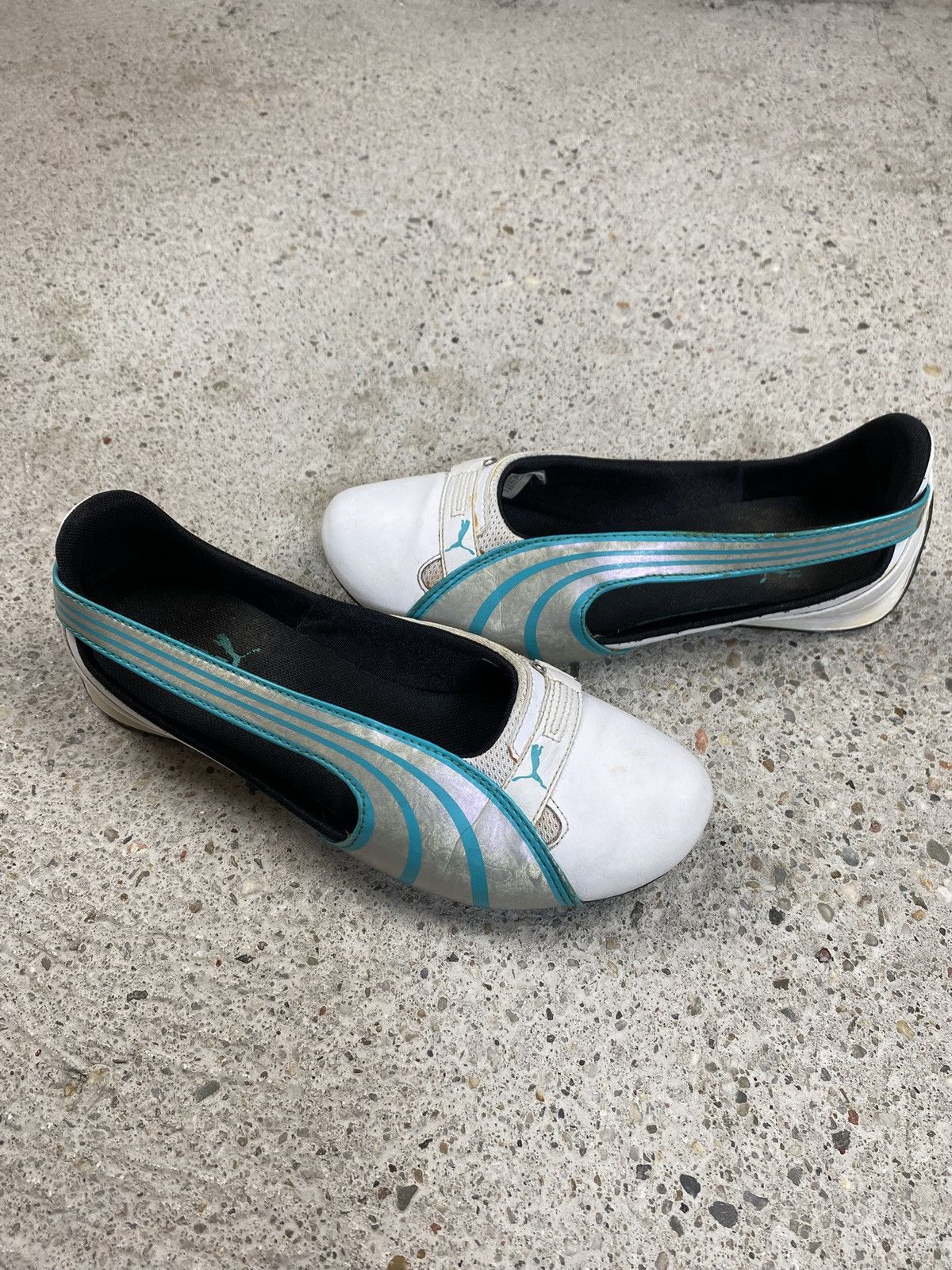 Puma Puma vintage ballet flats ballerinas blue japan leather Size US 6.5 / IT 36.5 - 1 Thumbnail