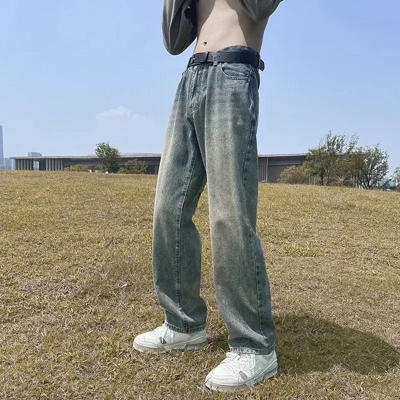 Japanese Brand Retro straight leg embroidered jeans Size US 32 / EU 48 - 2 Thumbnail