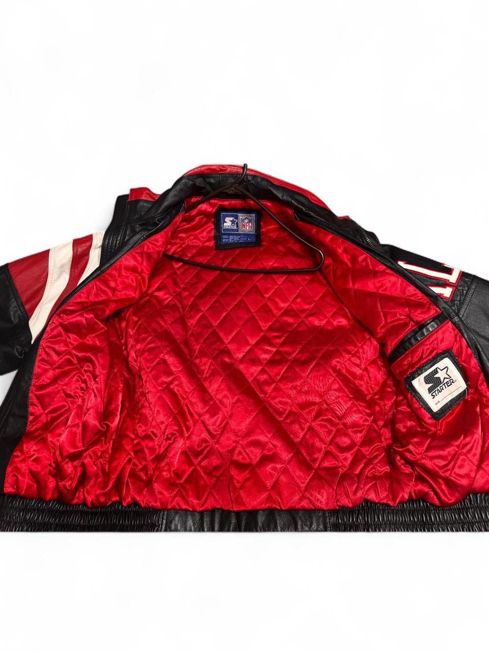 1990s Atlanta Falcons Leather Starter Jacket.