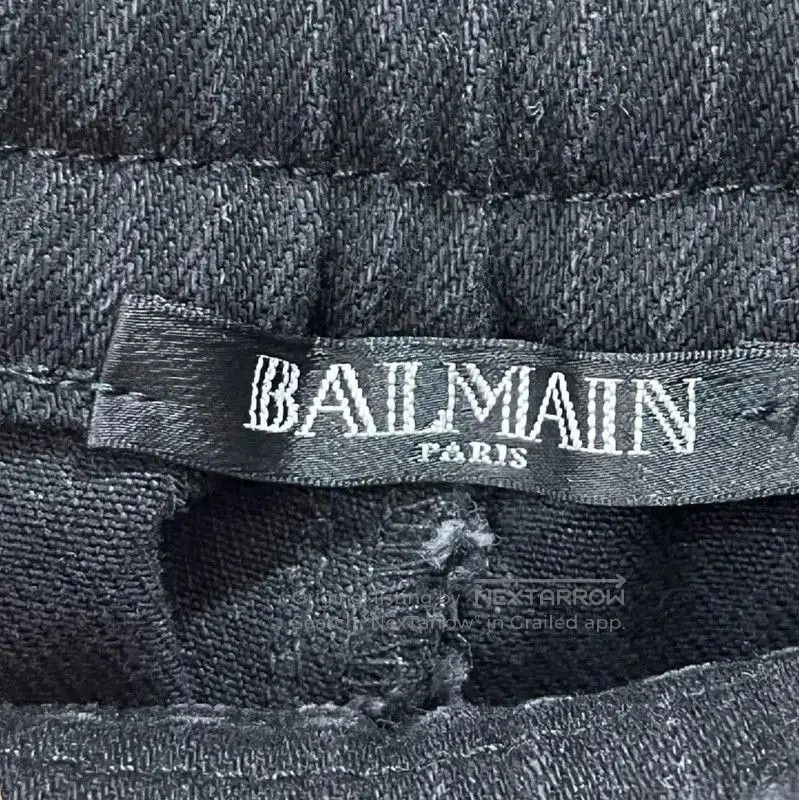 Balmain Balmain Women's Black Leather Jeans . Size 30" / US 8 / IT 44 - 6 Thumbnail