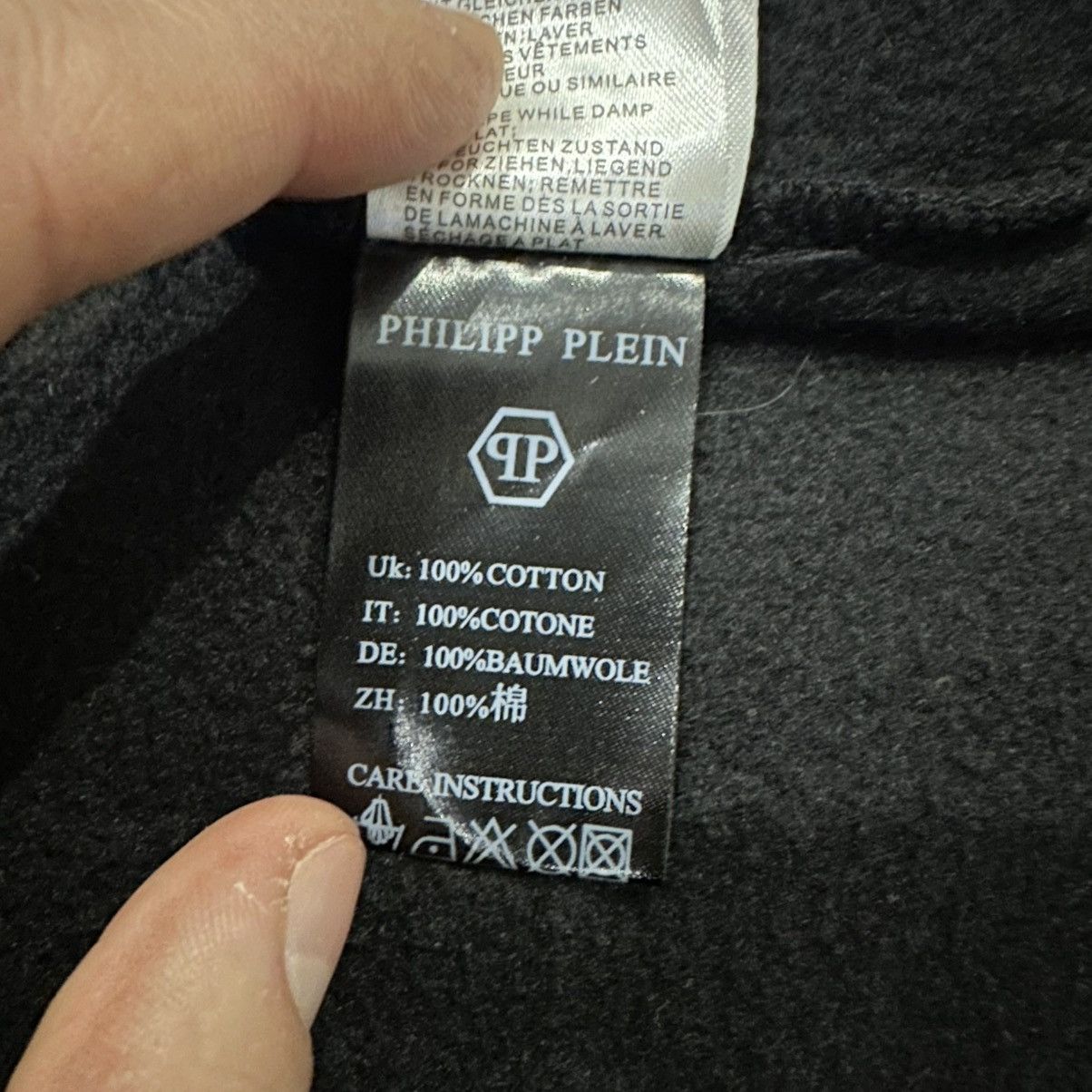 Philipp Plein Philipp Plein Men’s Zip Hoodie Size M-L Size US L / EU 52-54 / 3 - 20 Thumbnail