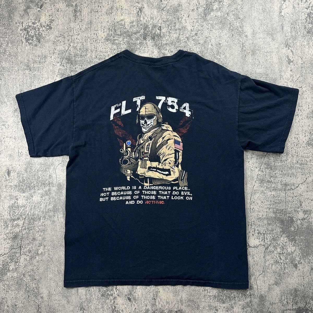 Vintage Vintage FLT 754 Military T Shirt Size US L / EU 52-54 / 3 - 1 Thumbnail