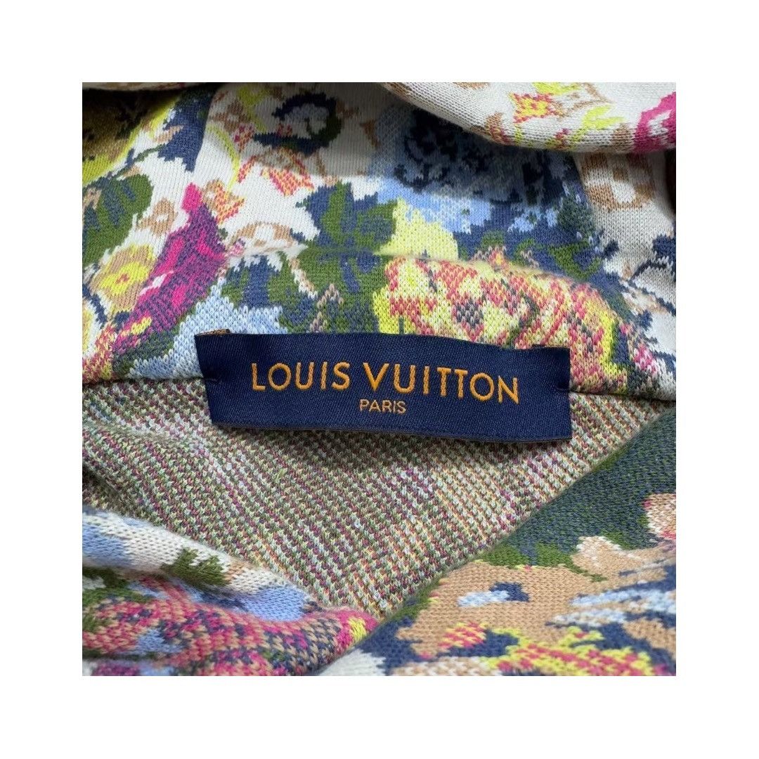 Louis Vuitton × Virgil Abloh Louis Vuitton Monogram Flower Knit Hoodie Size US L / EU 52-54 / 3 - 3 Thumbnail