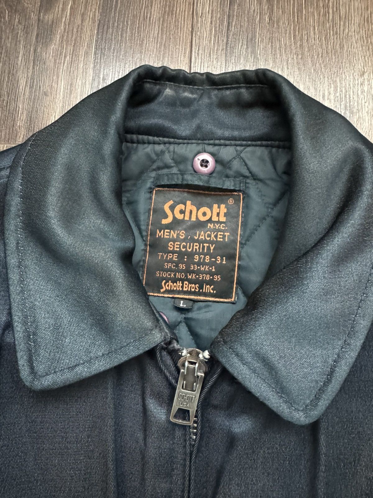 Schott Schott Vintage men’s made in USA Security bomber jacket Size US L / EU 52-54 / 3 - 5 Thumbnail