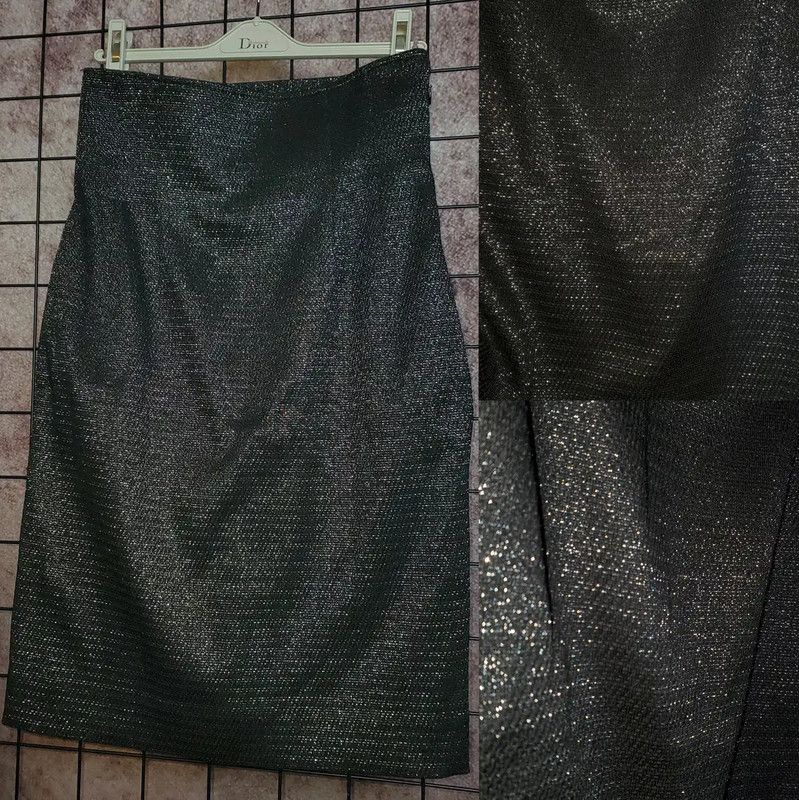 Dior Dior Black Summer Midi Skirt for Women 0089 Size 30" / US 8 / IT 44 - 1 Thumbnail