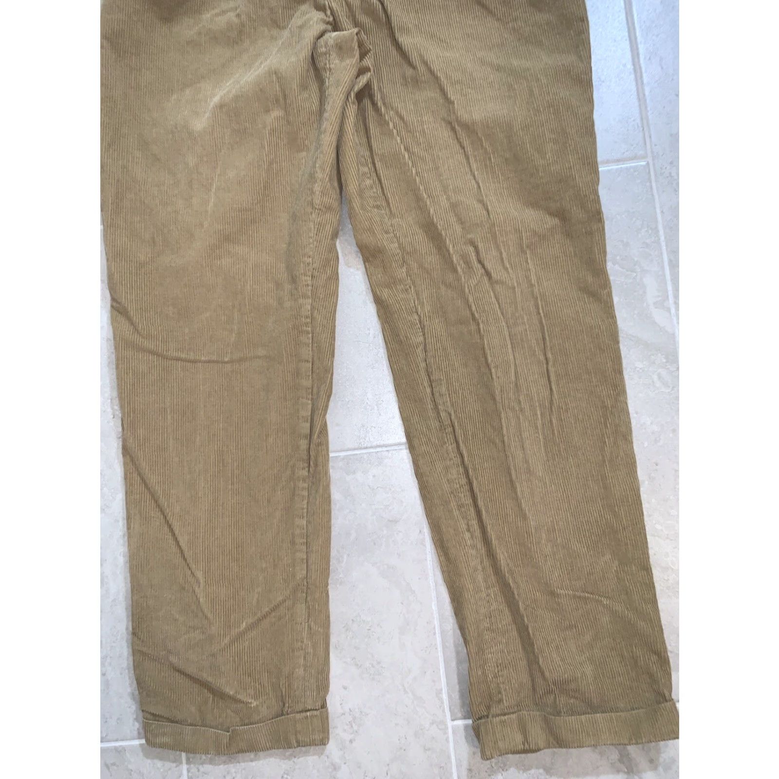 Lands' End Lands' End Men's 38 Corduroy Pants Pants - 38x33 Brown Traditional Fit Work Casual Trousers Mens Size US 38 / EU 54 - 3 Thumbnail