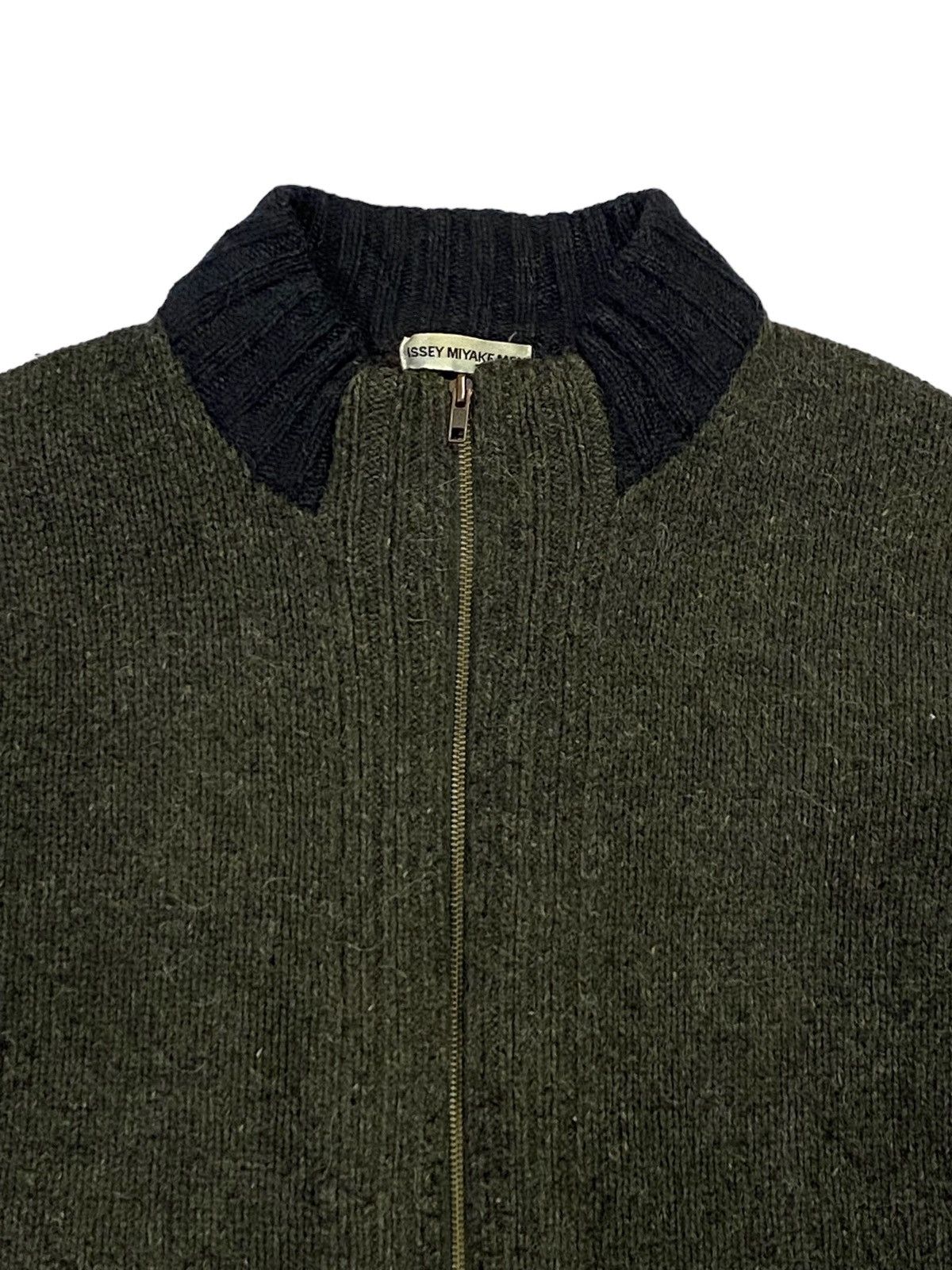 Issey Miyake Issey Miyake Tow Tones Knitted Full Zip Sweater Size US M / EU 48-50 / 2 - 17 Thumbnail