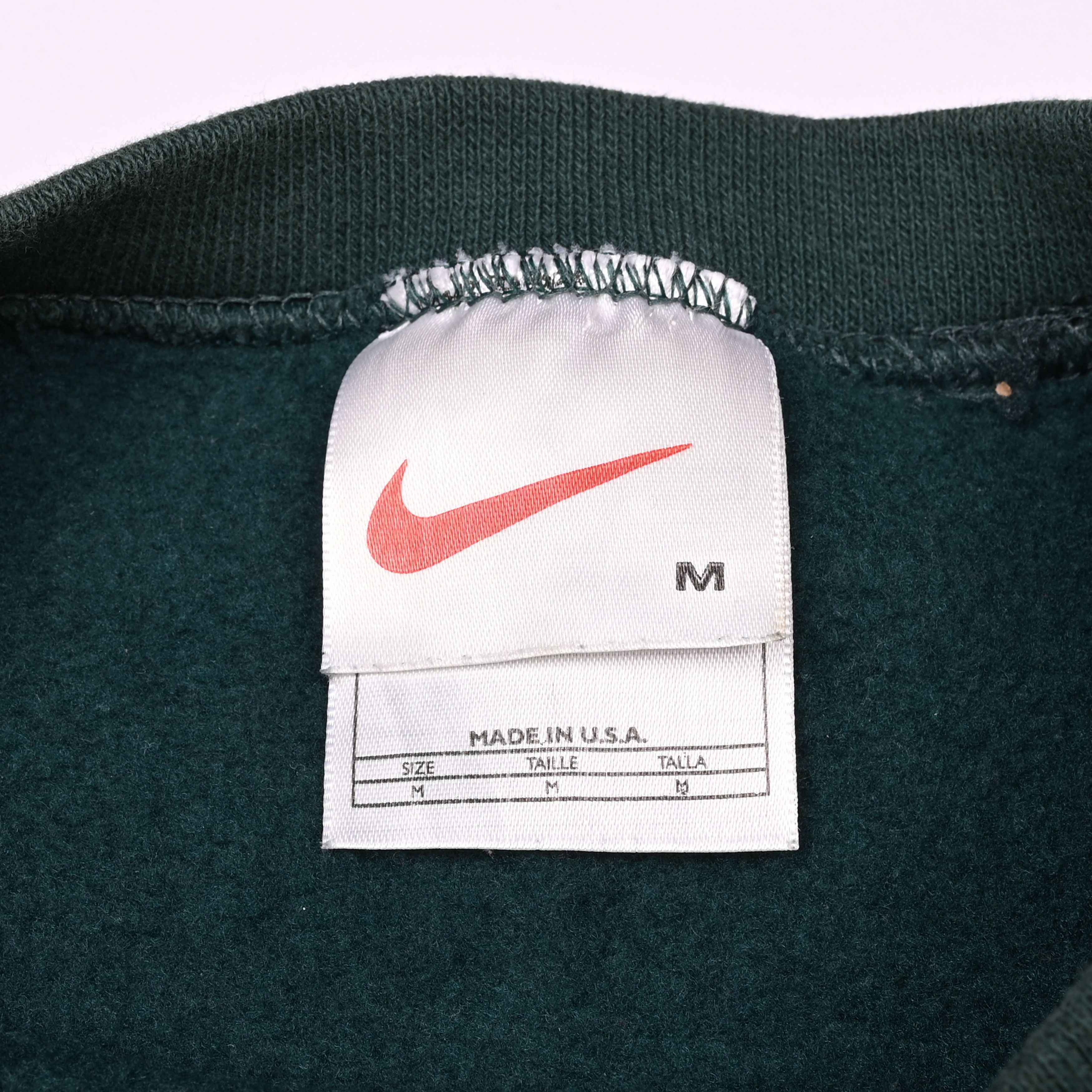 Nike Vintage Nike Sweatshirt — 1990s — Green — Size M Size US M / EU 48-50 / 2 - 2 Thumbnail