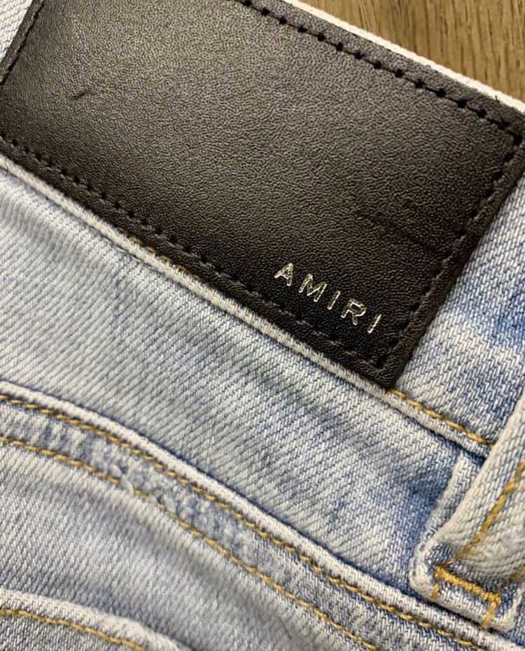 Amiri AMIRI mx1 split leather distressed stretch jeans 2412- Size US 28 / EU 44 - 7 Thumbnail