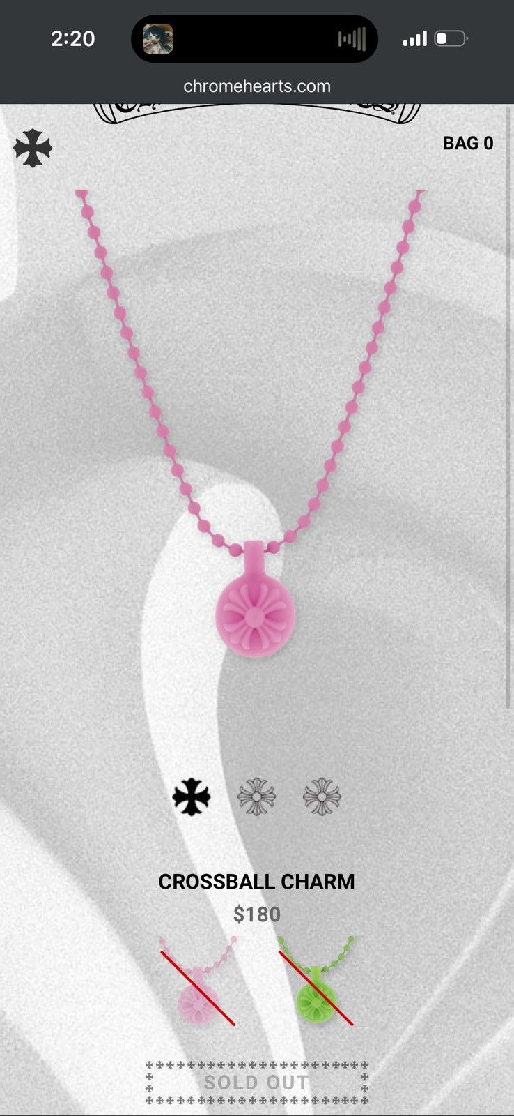 Chrome Hearts chrome hearts crossball charm Size ONE SIZE - 1 Thumbnail
