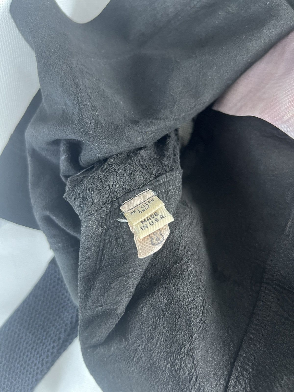 Rick Owens 1990s Hollywood-Era Cropped Leather Mesh-Sleeve Jacket Size M / US 6-8 / IT 42-44 - 9 Thumbnail