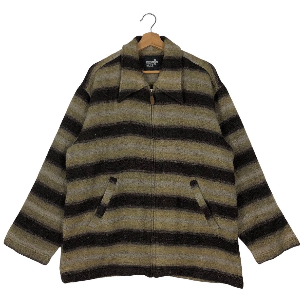 Japanese Brand 🔥80’s Vintage Wool Jacket Military Collection Red Cliff Size US M / EU 48-50 / 2 - 1 Thumbnail