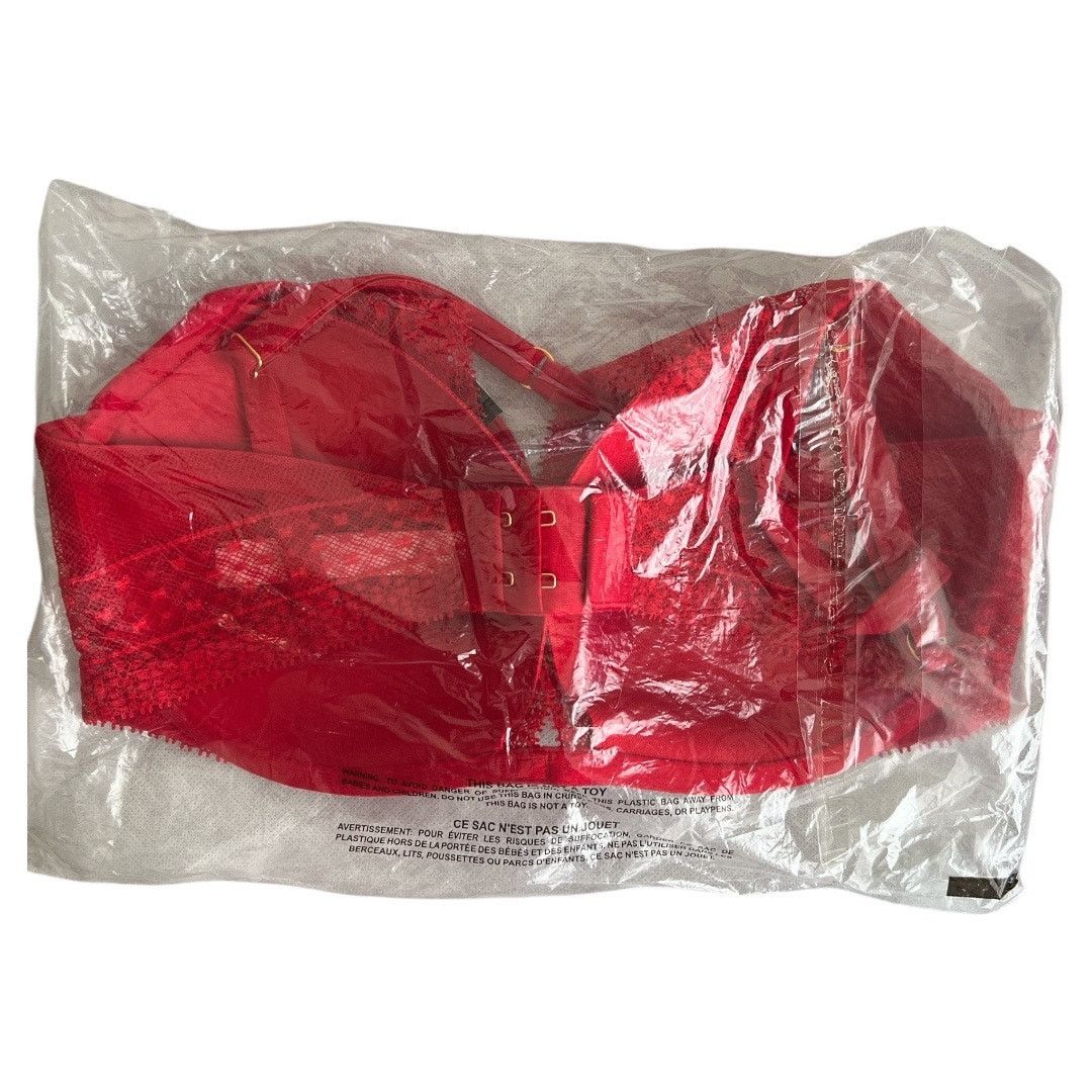 Victoria's Secret Victoria's Secret Lightly-Lined Lace Plunge Bra, 32DD Size ONE SIZE - 7 Thumbnail