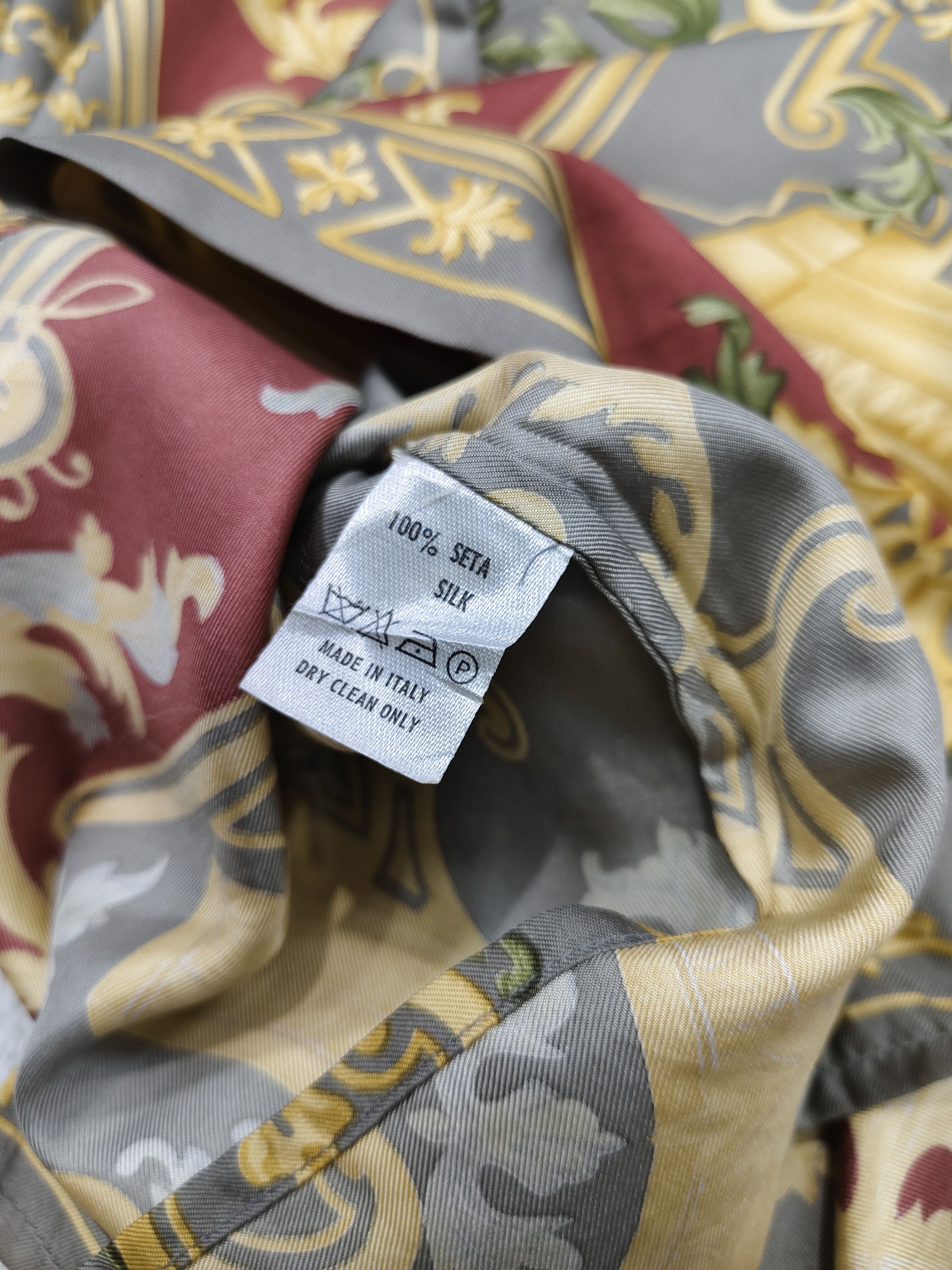 Etro 2000s ETRO- Renaissance Baroque Cherub Silk Shirt Size M / US 6-8 / IT 42-44 - 13 Thumbnail