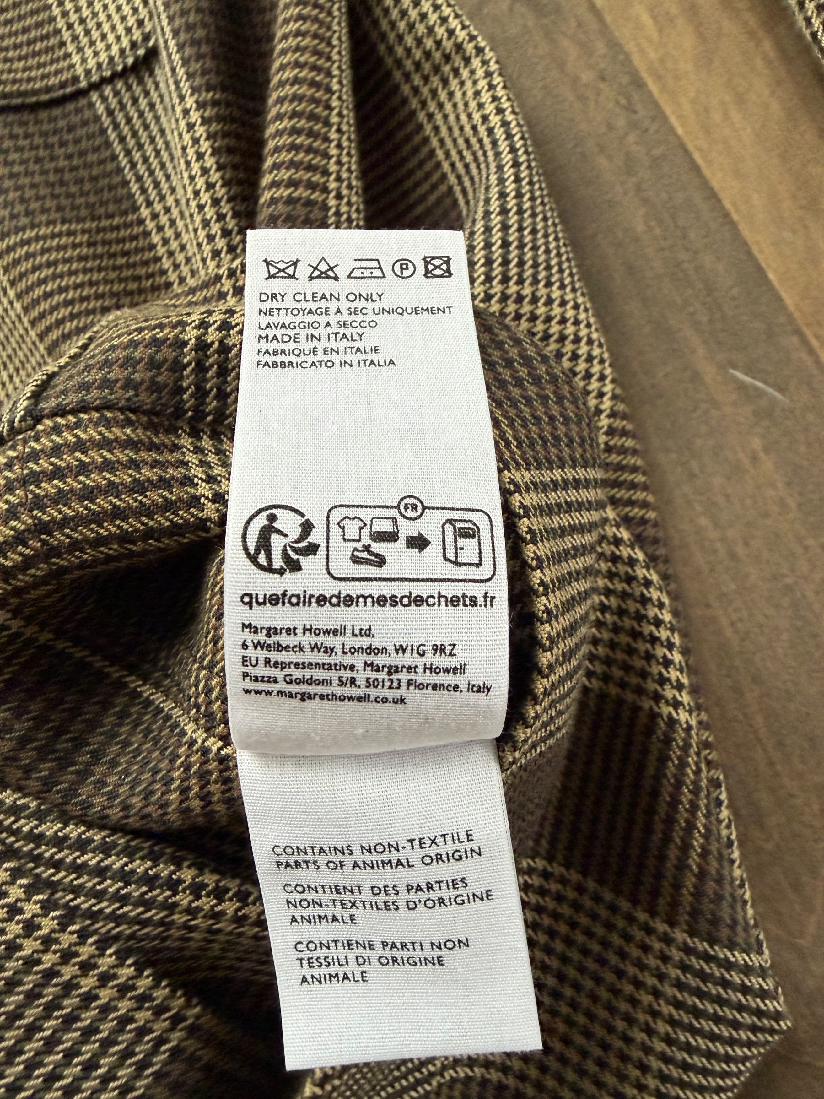 Margaret Howell Flap Pocket Overshirt Graphic Yarn Dyed Wool FW25 Size US S / EU 44-46 / 1 - 4 Thumbnail