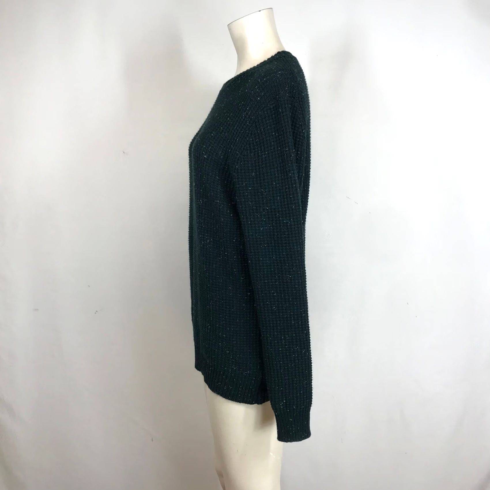 Vintage Jetty Dark Green Speckled Knit Sweater Crew Neck Long Sleeve Casual Mens S Size US S / EU 44-46 / 1 - 6 Thumbnail