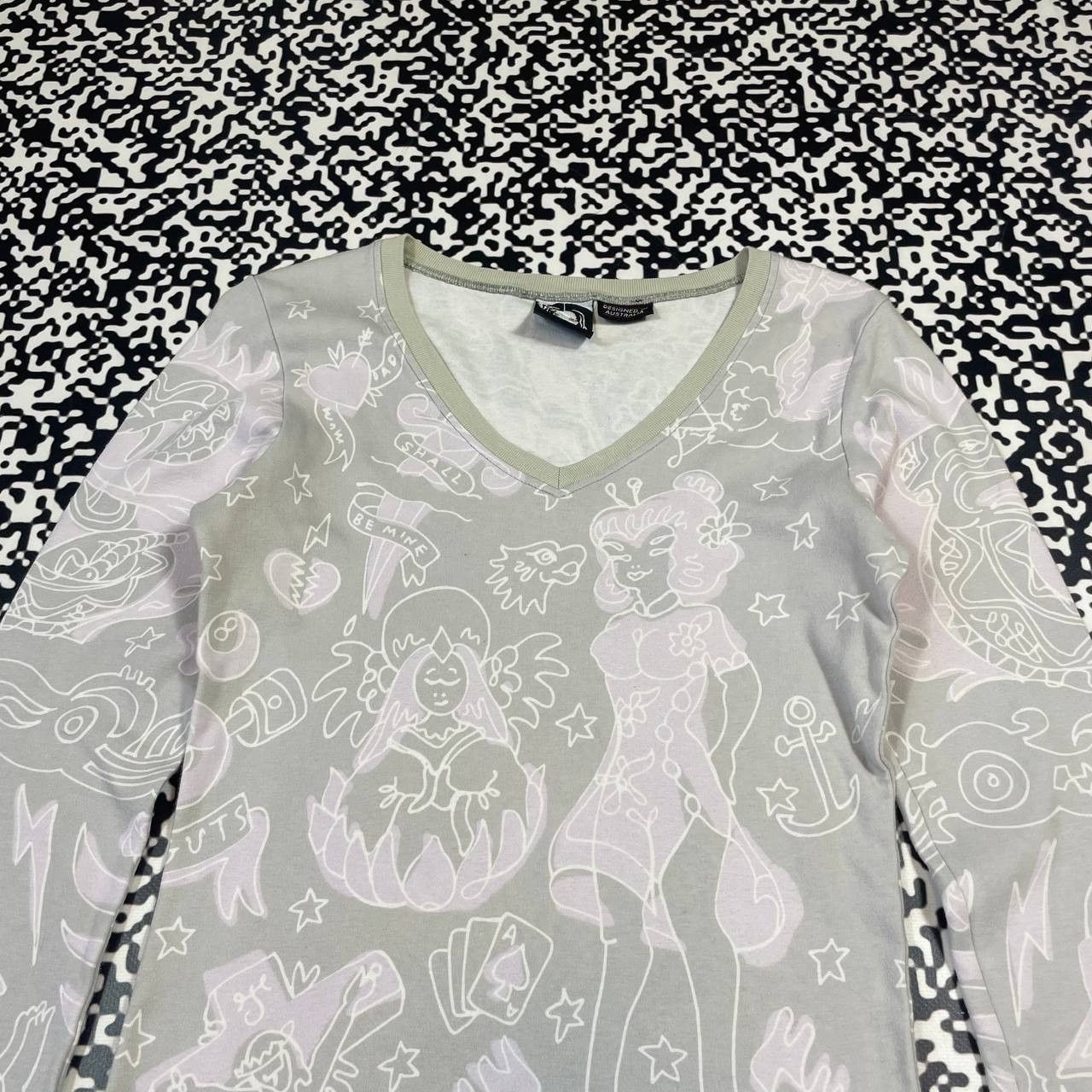 Mambo Vintage Y2K Mambo Monogram Retro Surf Style Longsleeve Size S / US 4 / IT 40 - 6 Thumbnail