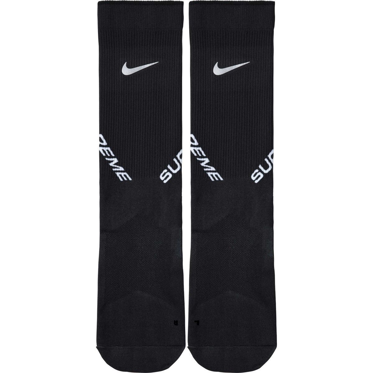 Nike × Supreme Supreme Nike Crew Socks (Black) (Size 10-11.5) Size ONE SIZE - 1 Thumbnail
