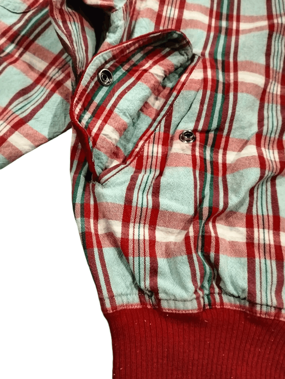 PERSON'S Vintage 90s Person's For Men Red Tartan Jacket Snap Button Size US L / EU 52-54 / 3 - 9 Thumbnail