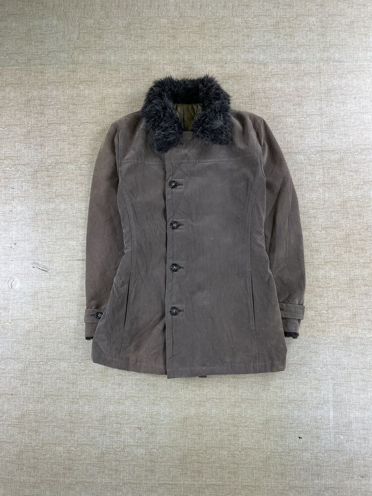 Le Grande Bleu (L.G.B.) × Tornado Mart × Vintage VINTAGE TORNADO MART Japanese Brand Faux Fur Collar Jacket Size US M / EU 48-50 / 2 - 1 Thumbnail
