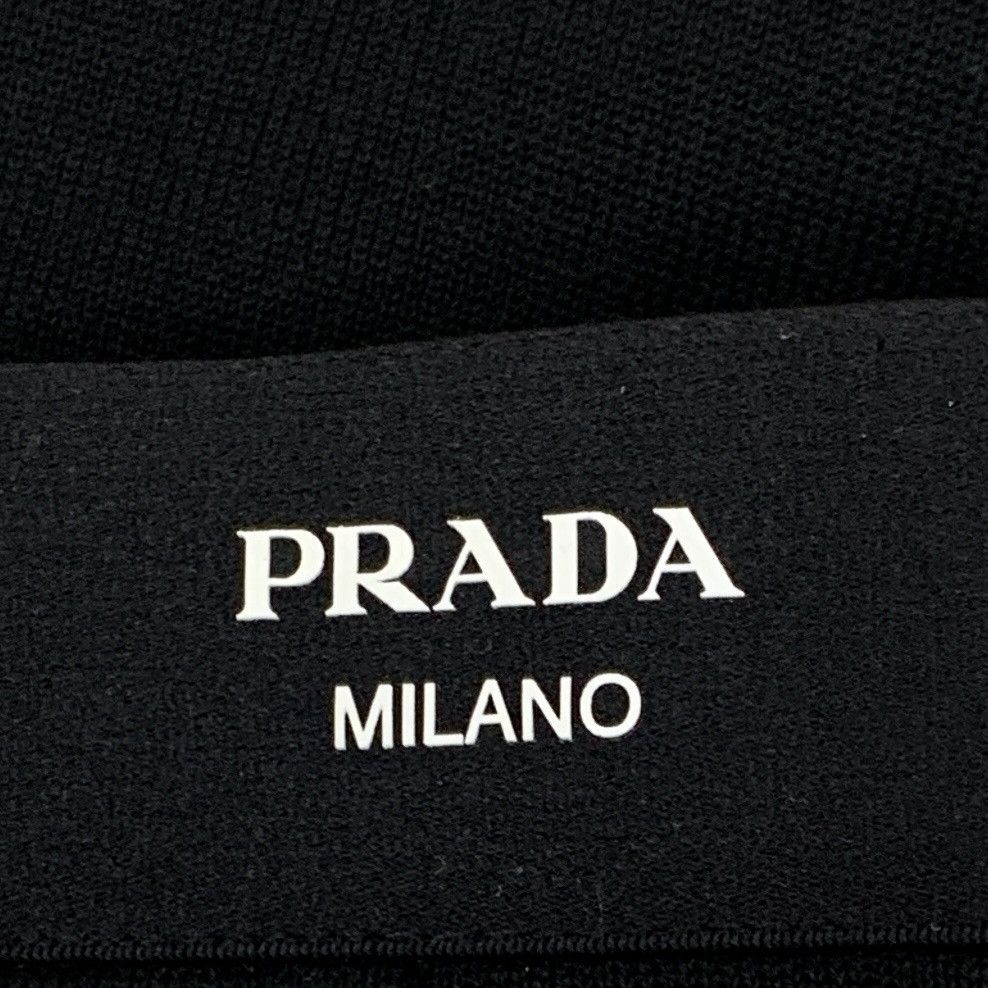 Prada Prada 23FW Black Logo Letter Printed Shorts K26WX Size 30" / US 8 / IT 44 - 5 Thumbnail