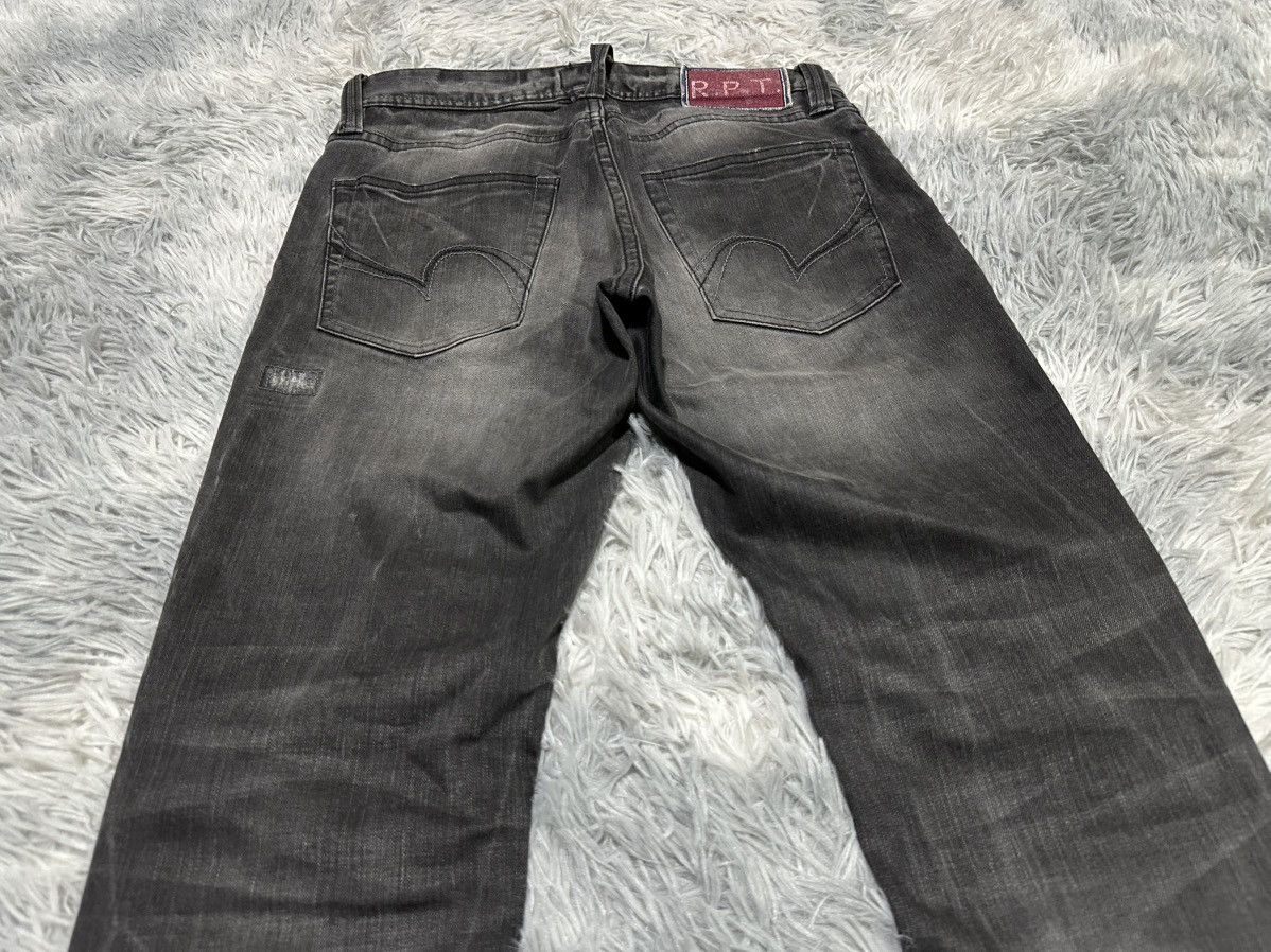 Number (N)ine 🔥Sick Y2K RPT Rupert Leather Patchwork Denim Distressed Size US 30 / EU 46 - 11 Thumbnail