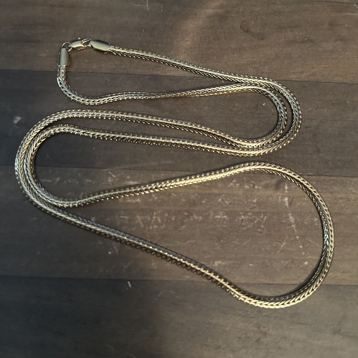 Other Long gold tone wheat chain necklace Size ONE SIZE - 4 Thumbnail