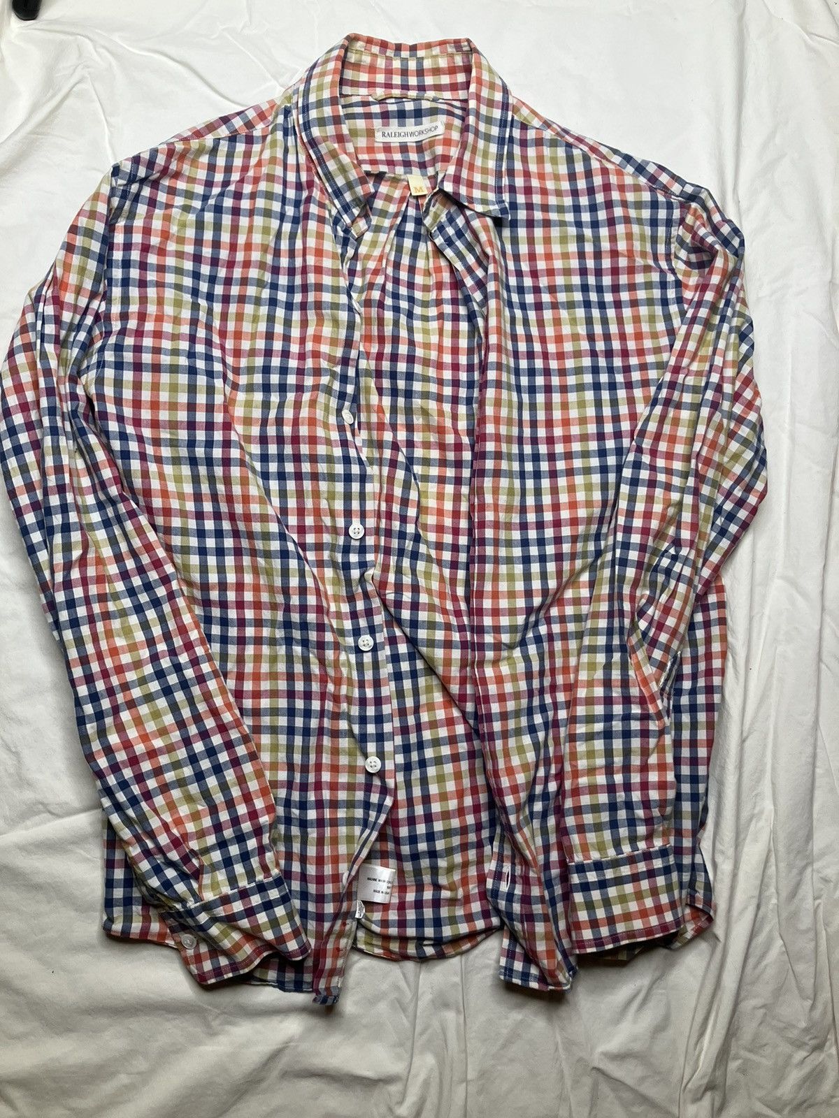 Raleigh Denim Raleigh Denim Checkered Rainbow Button-Up Size US M / EU 48-50 / 2 - 1 Thumbnail