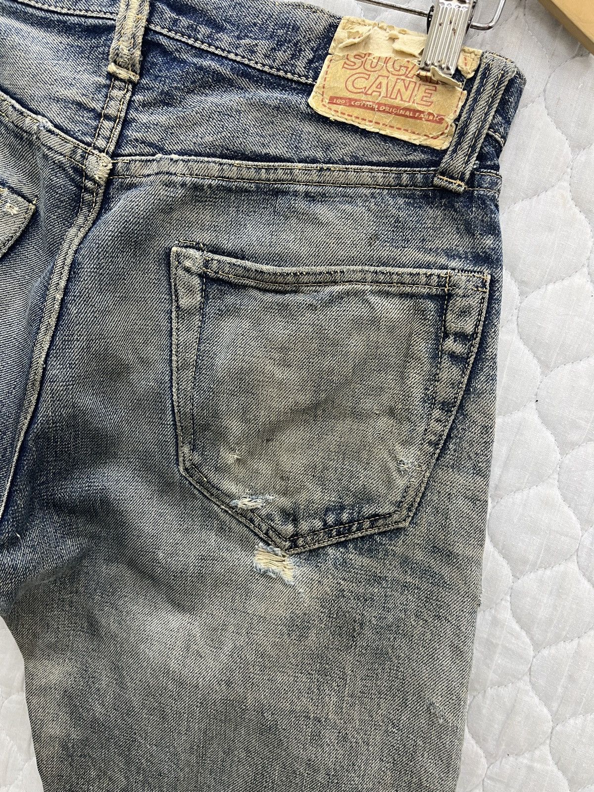 Sugar Cane 🔥🔥🔥RARE VTG SUGAR CANE DISTRESSED SELVEDGE DENIM Size US 29 - 12 Thumbnail