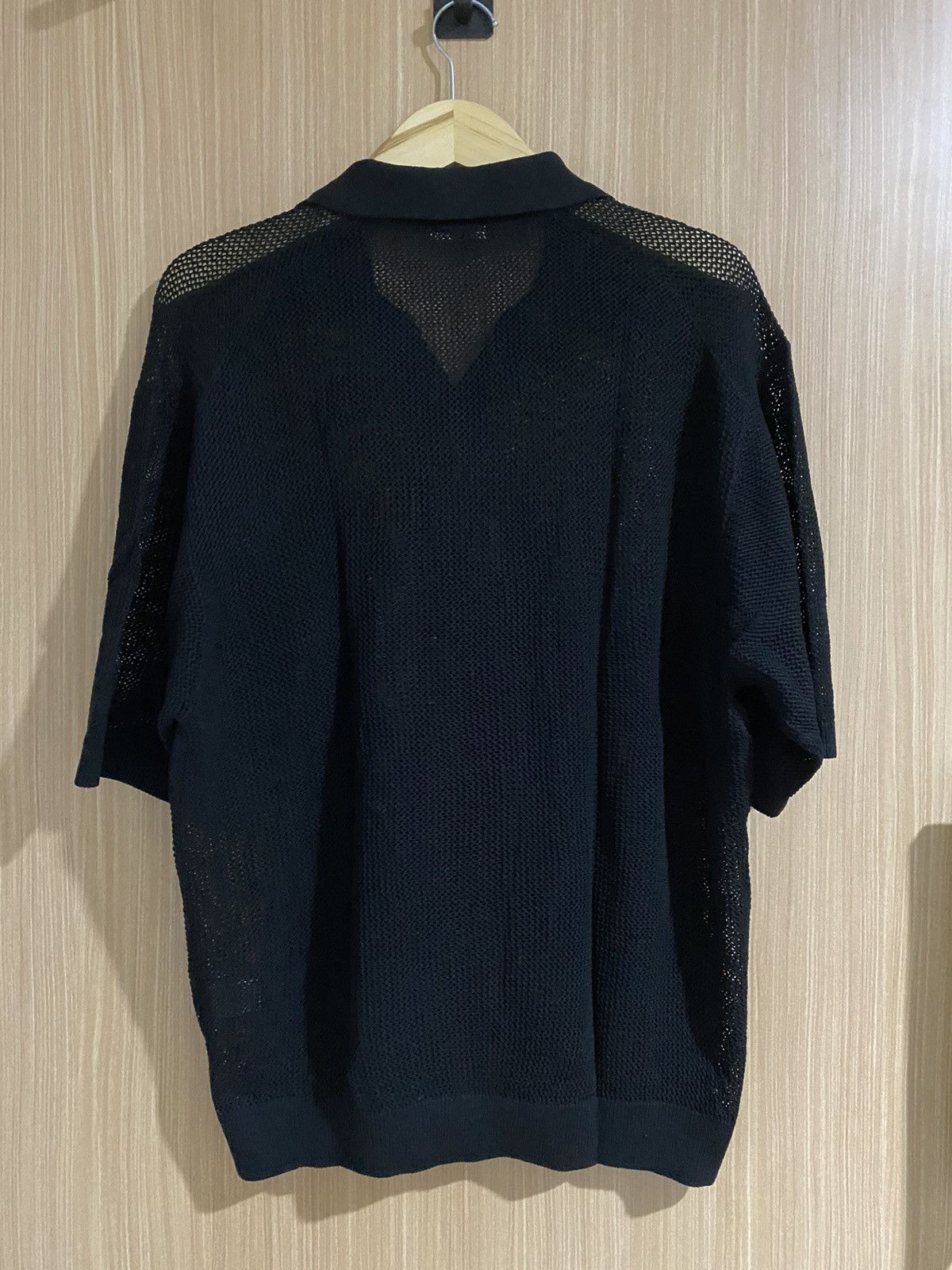 If Six Was Nine × Japanese Brand × Le Grande Bleu (L.G.B.) 2000s gu mesh polo t-shirt ifsixwasnine lgb Size US L / EU 52-54 / 3 - 7 Thumbnail