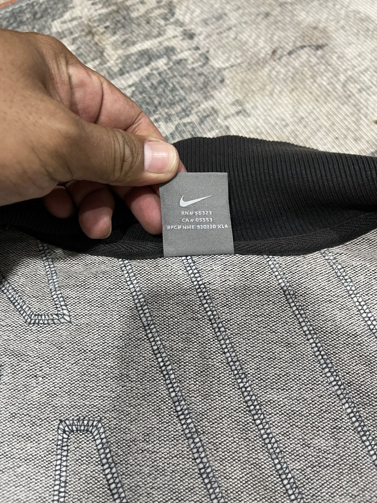 Nike × Vintage Vintage Nike Spellout Logo Zipper Bomber Jacket Size US L / EU 52-54 / 3 - 16 Thumbnail